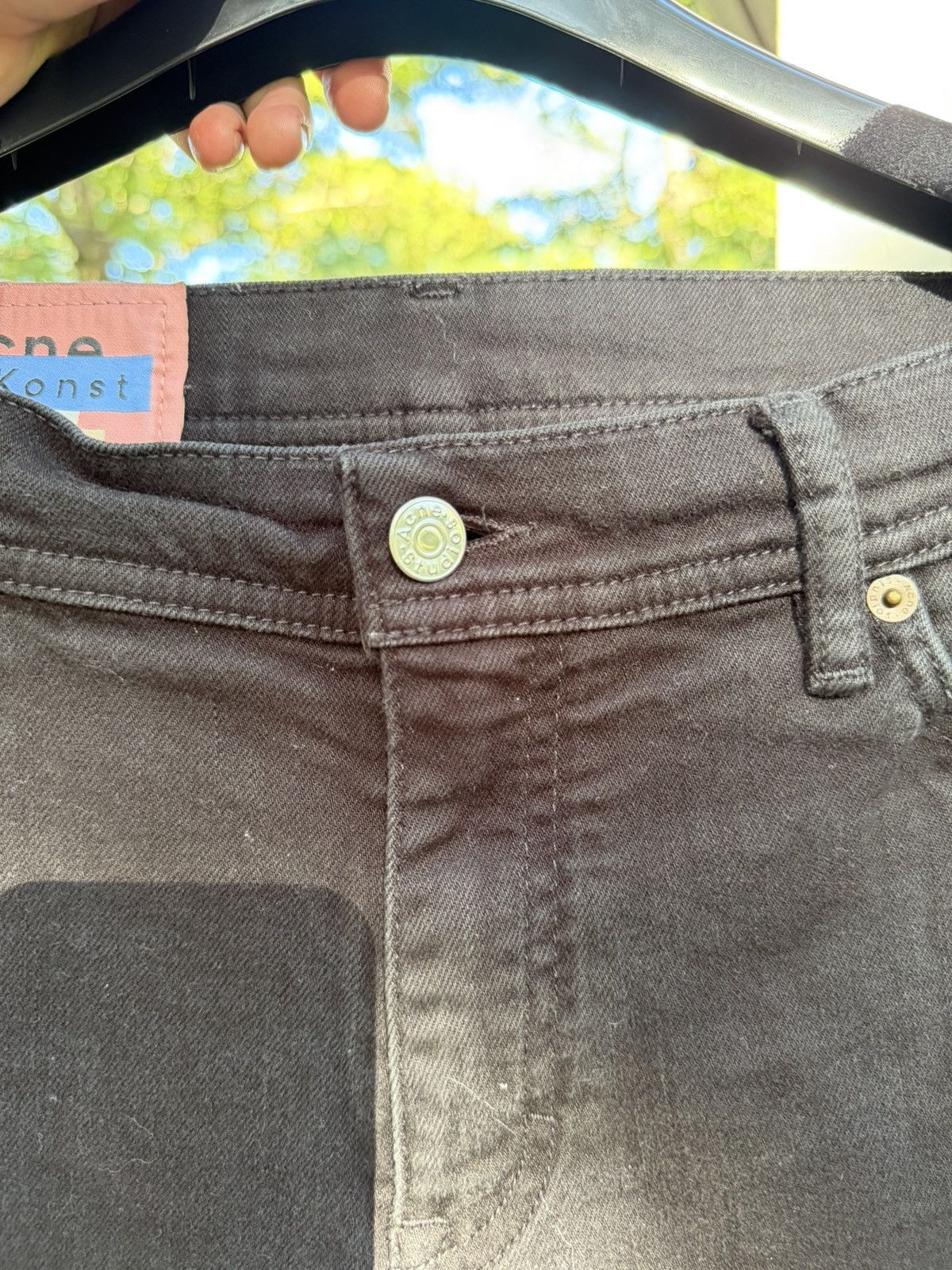Acne Studios Blå Lonst North Stay Blk Black Patch Denim Jeans Size US 30 / EU 46 - 4 Thumbnail