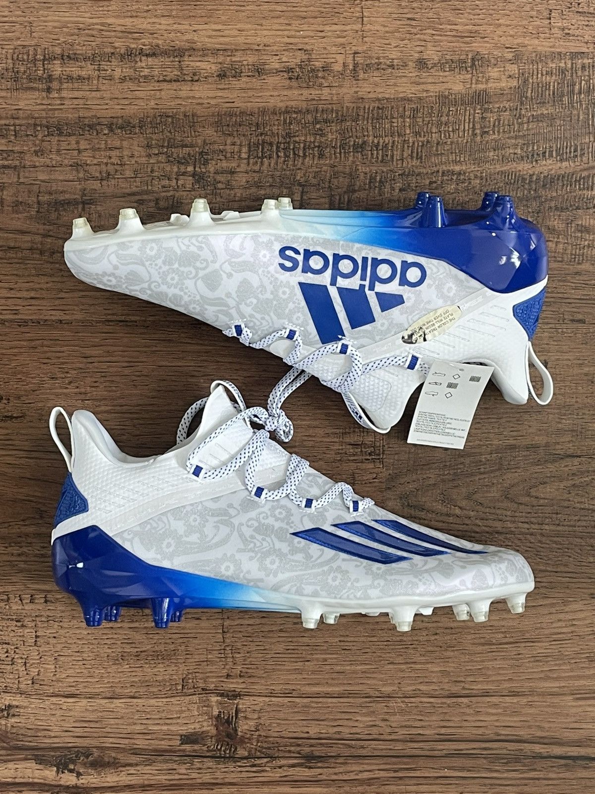 Adidas Adidas Adizero New Reign ‘Floral Blue’ (size mens 12) Size US 12 / EU 45 - 1 Thumbnail