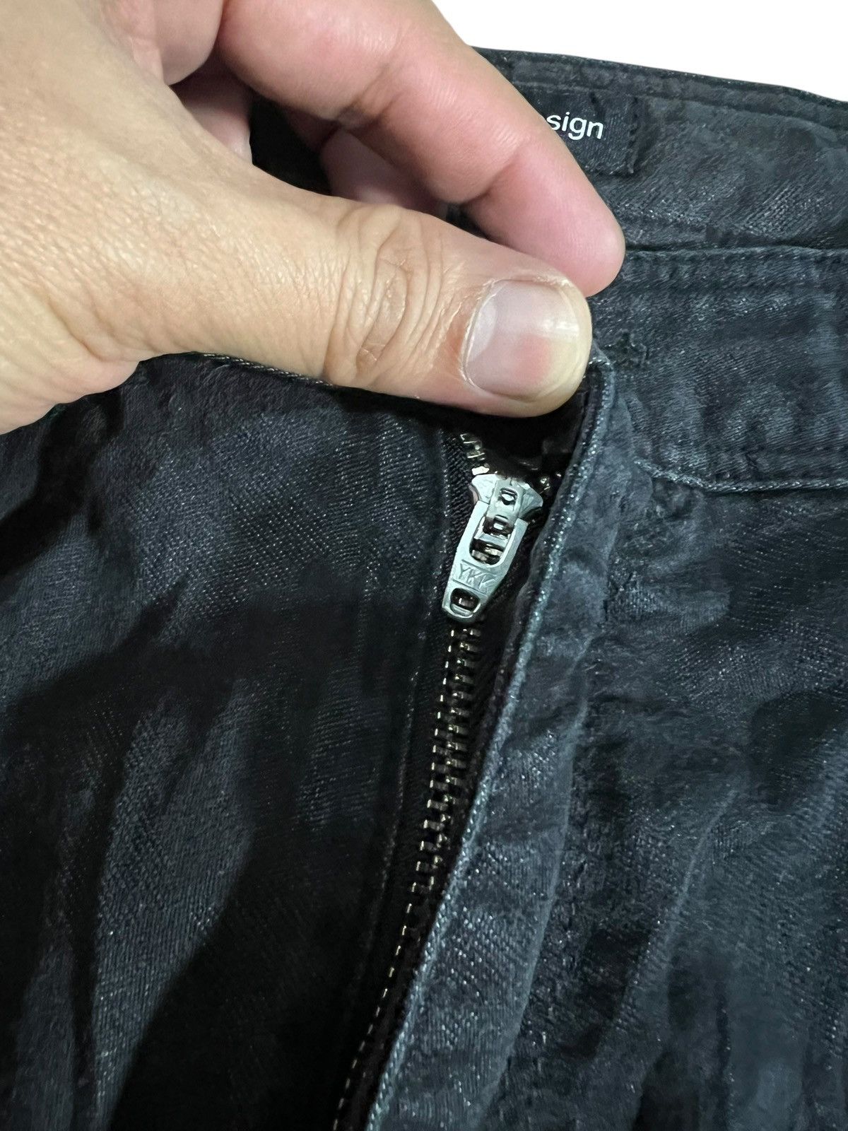 semanticdesign Semantic Design Black Punk Denim Pants Size US 33 - 11 Thumbnail