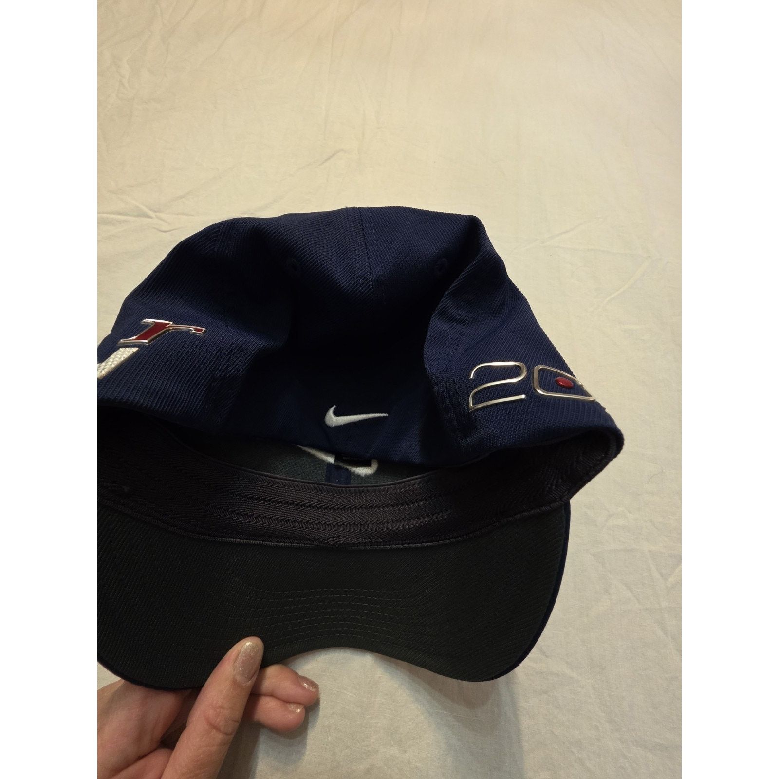 Nike Nike Golf Flex Fit Navy Blue Hat Size ONE SIZE - 4 Thumbnail