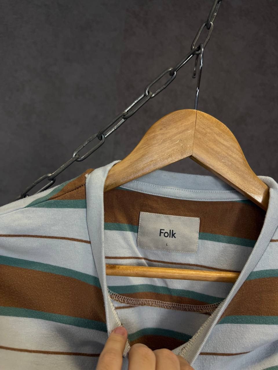 Folk Folk designer striped tee Size US L / EU 52-54 / 3 - 3 Thumbnail