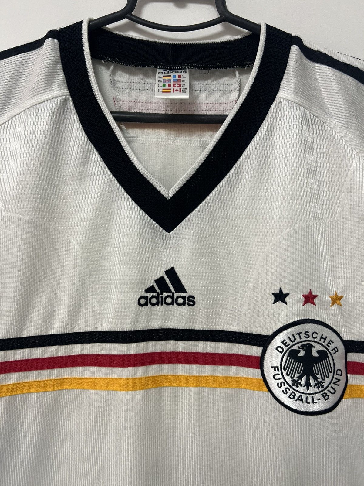 Vintage Germany 1998-99 Home Jersey Adidas Trikot Shirt Kit Men XXL Size US XXL / EU 58 / 5 - 8 Thumbnail
