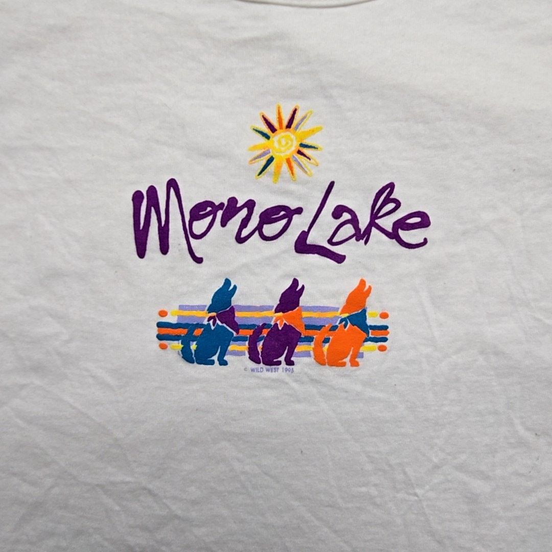Signal Sport Vintage Mono Lake South Dakota Tank Top Test Print White L Size L / US 10 / IT 46 - 2 Thumbnail