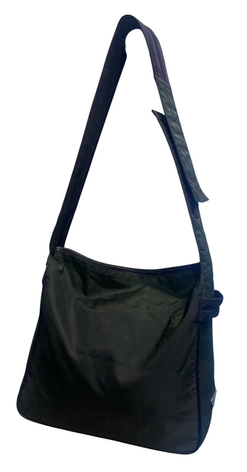Prada Prada Tessuto Pocono Square Nylon Shoulder Bag Green Size ONE SIZE - 2 Thumbnail