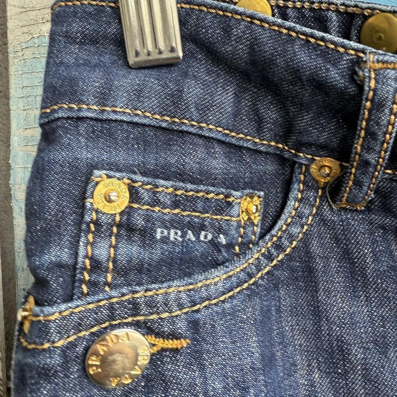 Prada Prada Mini Jeans Skirt y2k Size 27" / US 4 / IT 40 - 4 Thumbnail