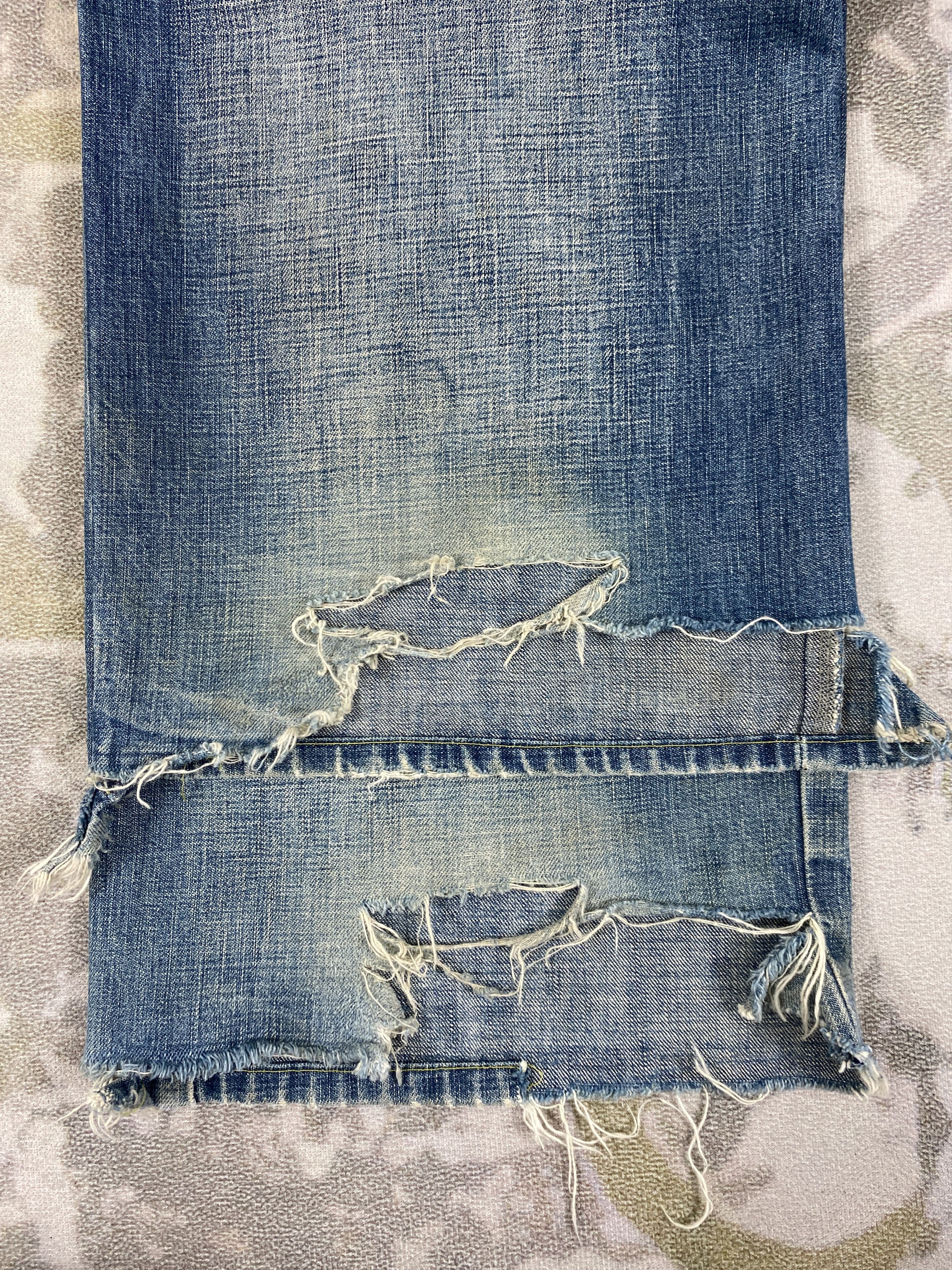 Hysteric Glamour Vintage Yen Jeans Patchwork Baggy 34x30.5 Denim- JN3576 Size US 34 / EU 50 - 12 Thumbnail