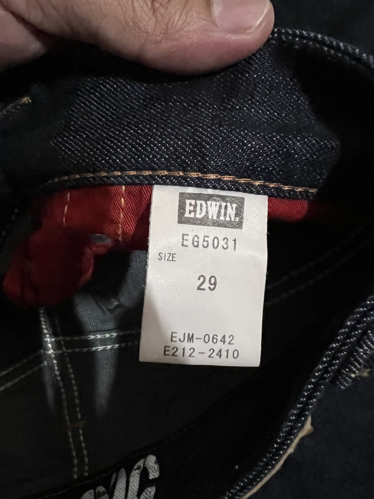 Edwin × If Six Was Nine × Japanese Brand 🌈Vintage Edwin Blue Trip Edgeline Bootcut Jean Size US 30 / EU 46 - 16 Thumbnail
