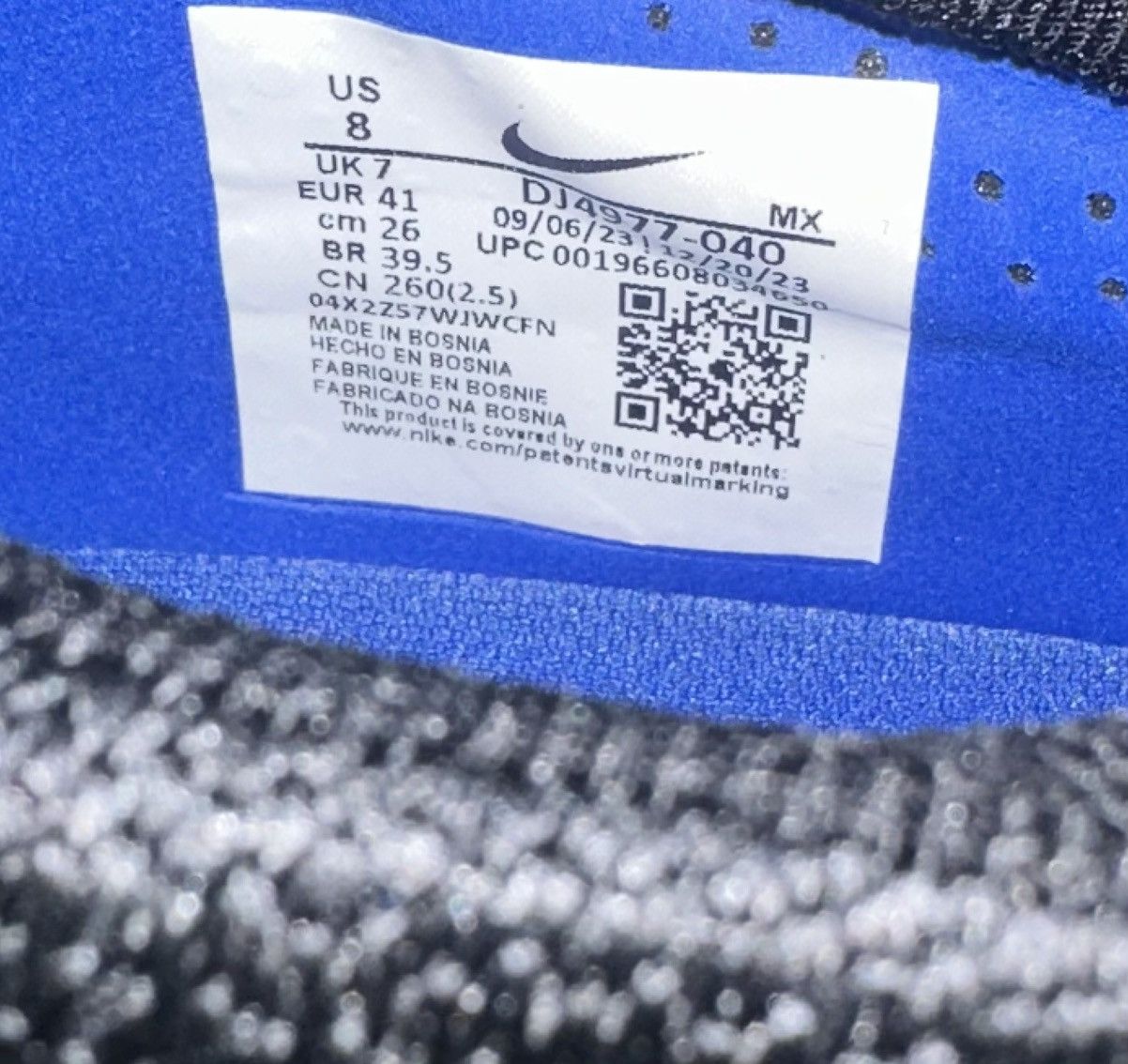 Nike Nike Mercurial Superfly 9 FG Black & Blue Size US 8 / EU 41 - 4 Thumbnail