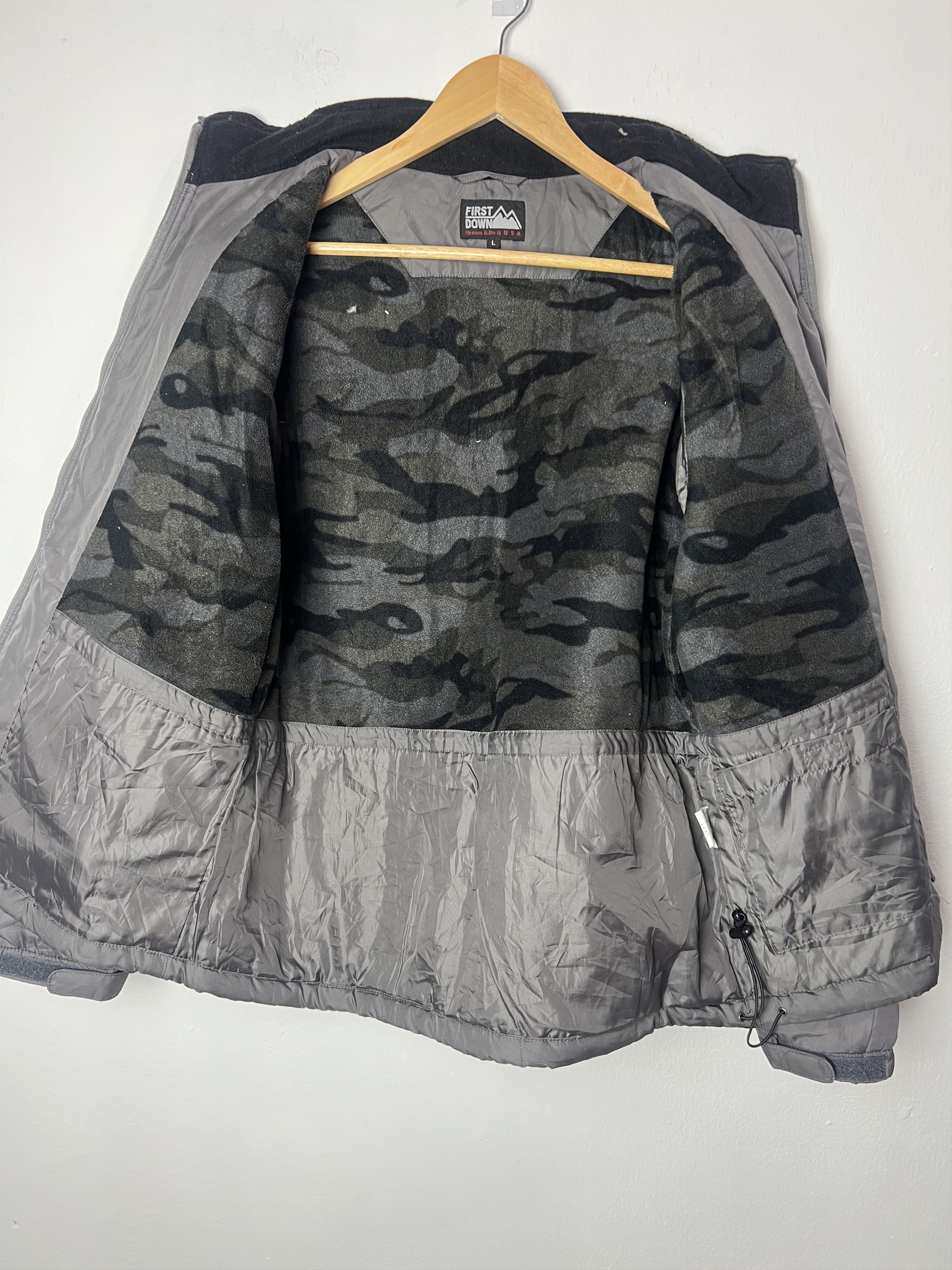 Japanese Brand First Down Full Zip Quilted Puffer Jacket Size US M / EU 48-50 / 2 - 3 Thumbnail