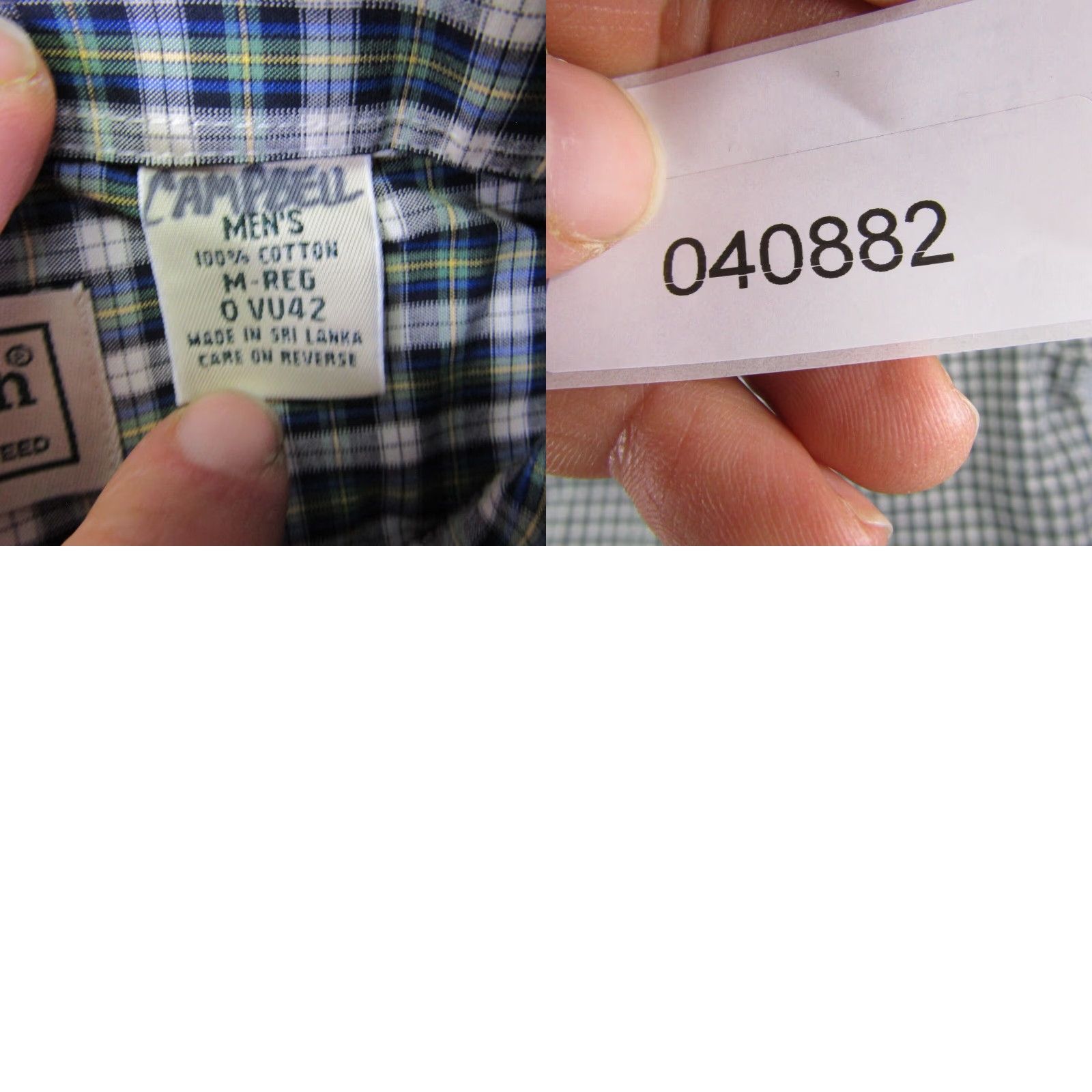 Vintage VINTAGE L.L. Bean Men's Short Sleeve Plaid Button-Up Shirt Casual Outdoor Travel Medium Blue Size US M / EU 48-50 / 2 - 8 Thumbnail