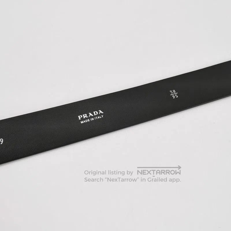 Prada Prada Leather Logo Buckle Belt. Size ONE SIZE - 4 Thumbnail