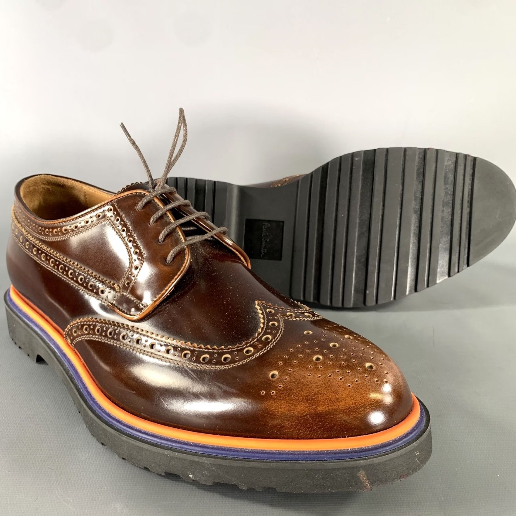 Paul Smith PAUL SMITH Wingtip Loafers Brown Orange Size 10 Size US 10 / EU 43 - 5 Thumbnail