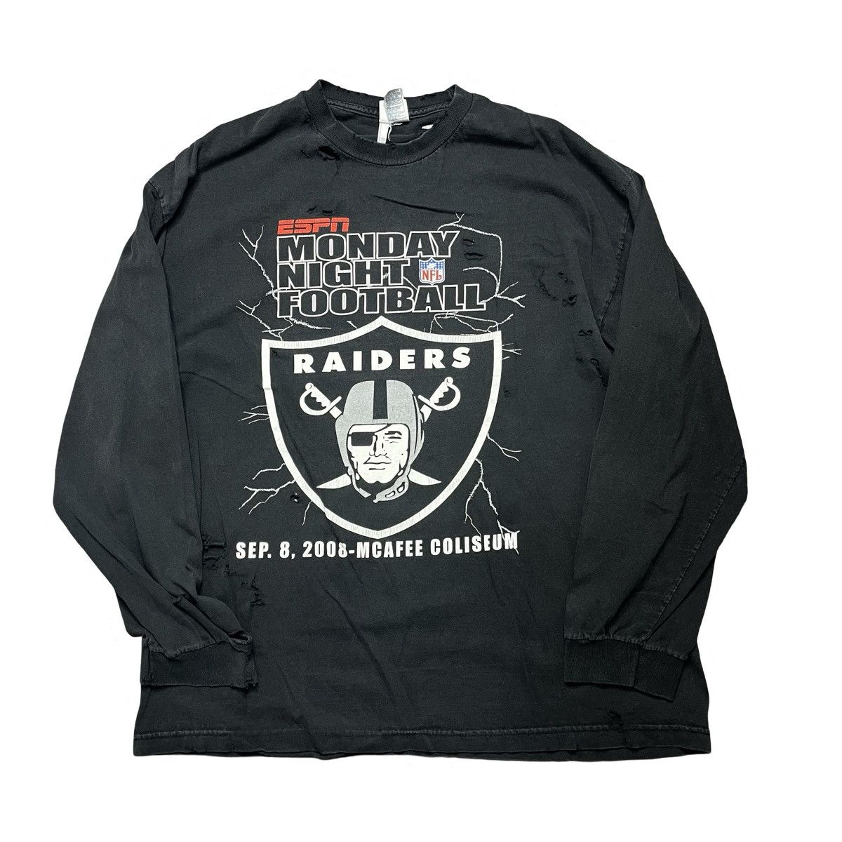 Vintage early 2000s raiders espn football nfl tshirt Size US XL / EU 56 / 4 - 1 Thumbnail