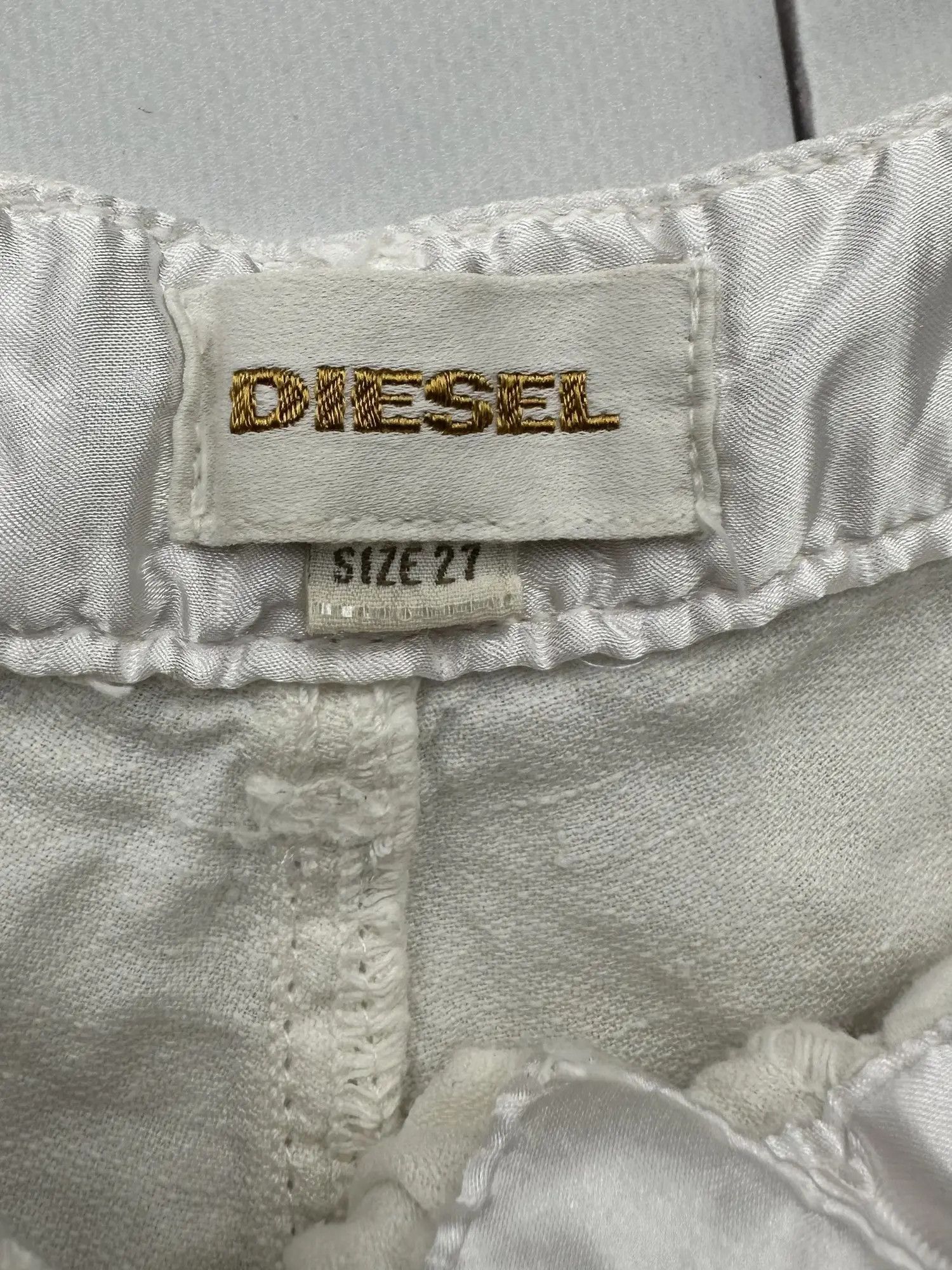 Diesel Diesel Linen Vintage Mini Skirt (B190) Size 27" / US 4 / IT 40 - 4 Thumbnail