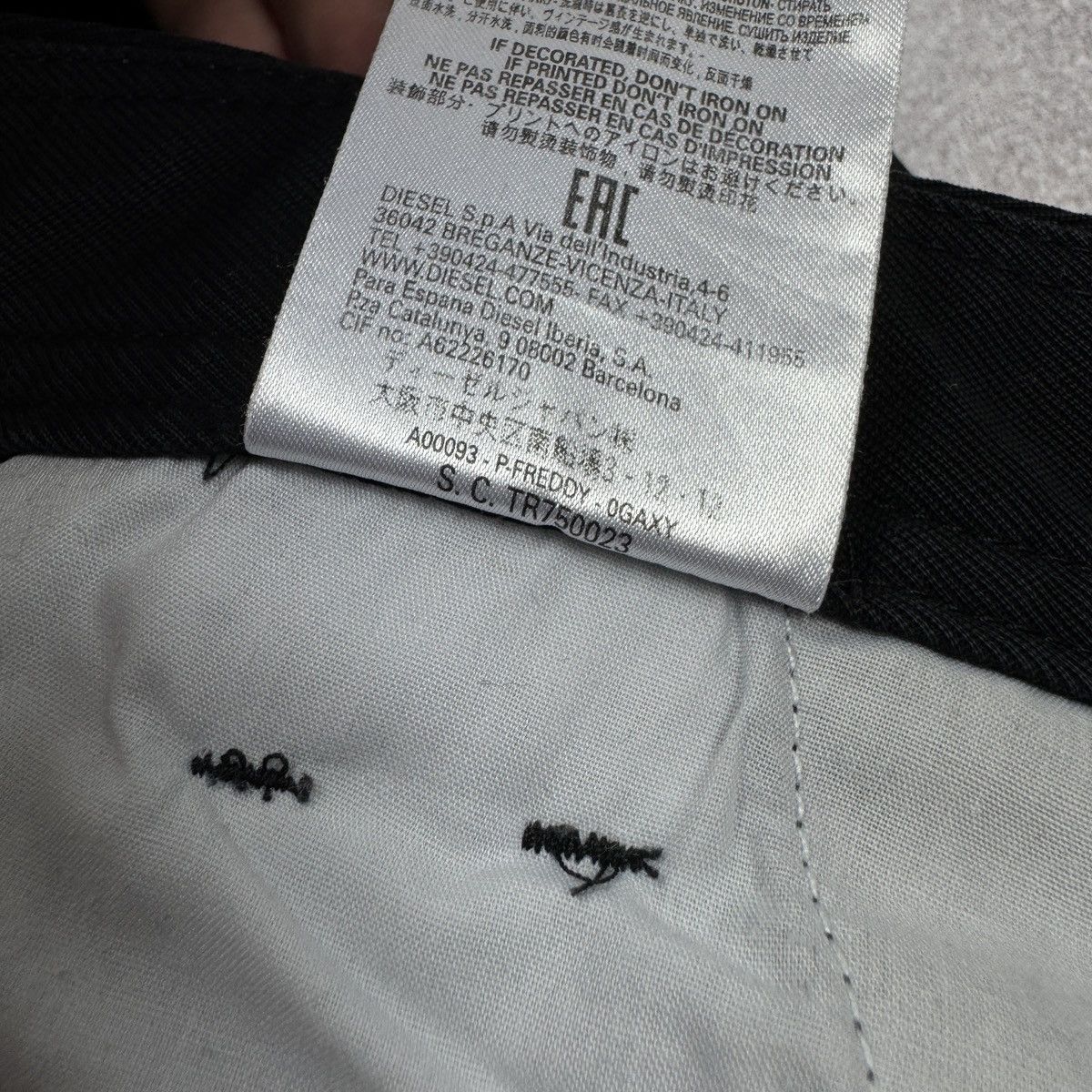 Diesel Men's Diesel P-Freddy Multipocket Cargo Black Pants Size 36 Size US 34 / EU 50 - 18 Thumbnail