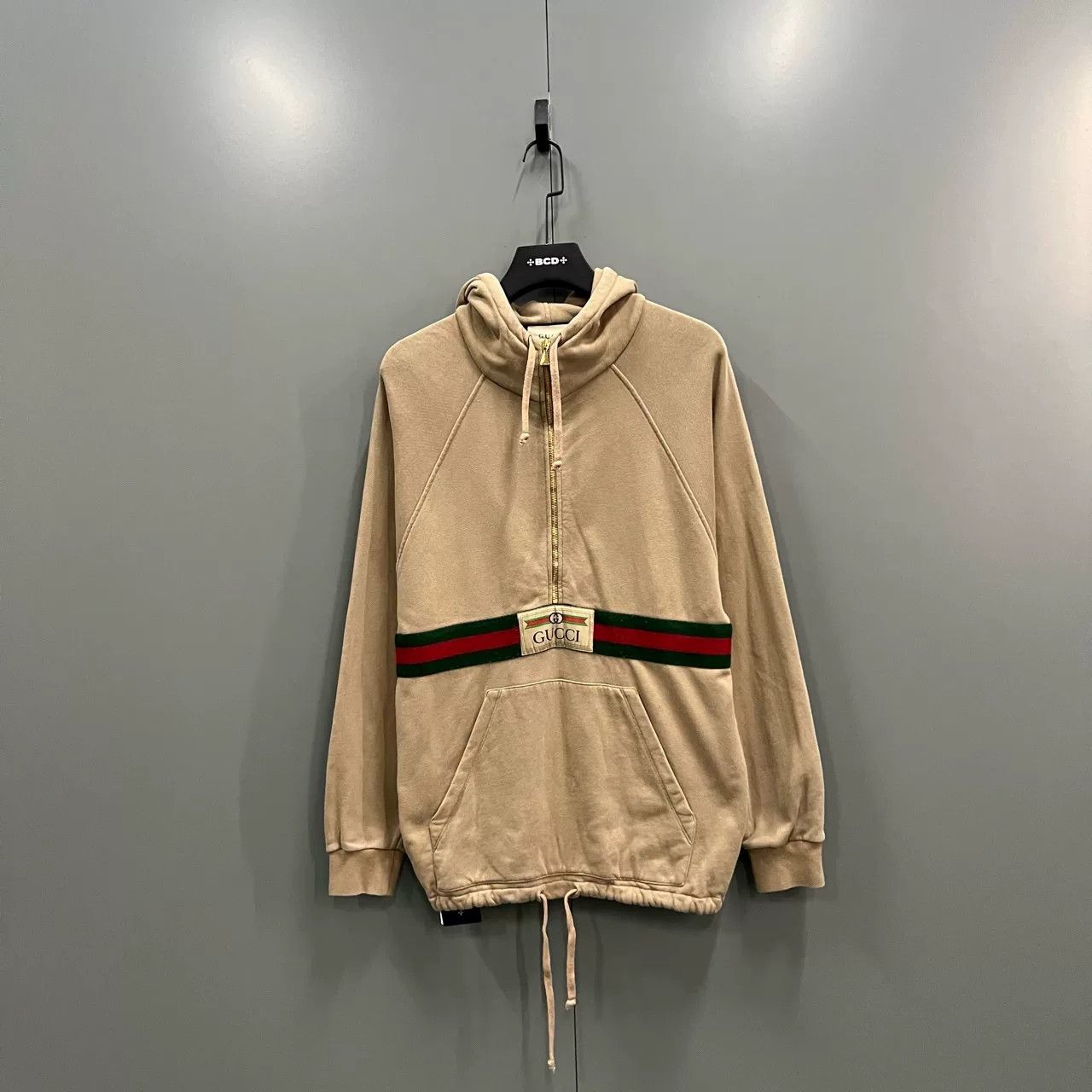 Gucci gucci beige half-zip hoodie in xs Size US XS / EU 42 / 0 - 1 Thumbnail