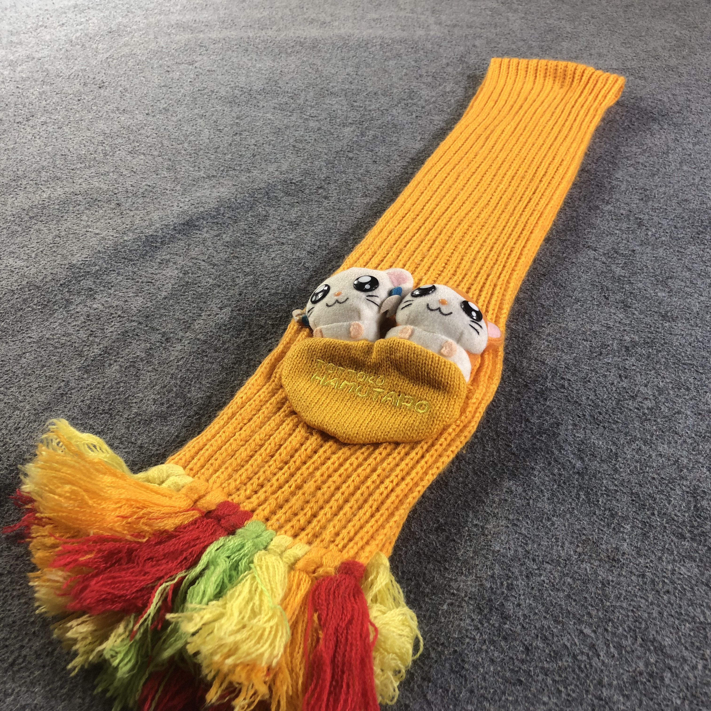 Anime Hamutaro Characters Knit Scarf Muffler V1945 Size ONE SIZE - 3 Thumbnail