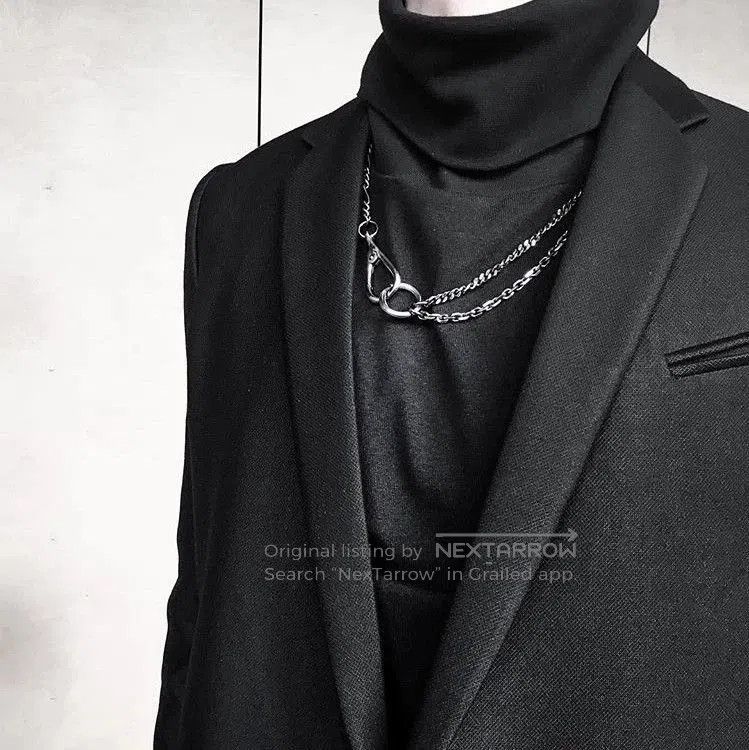 Chin Teo Silver Double Chain Link Necklace. Size ONE SIZE - 1 Thumbnail