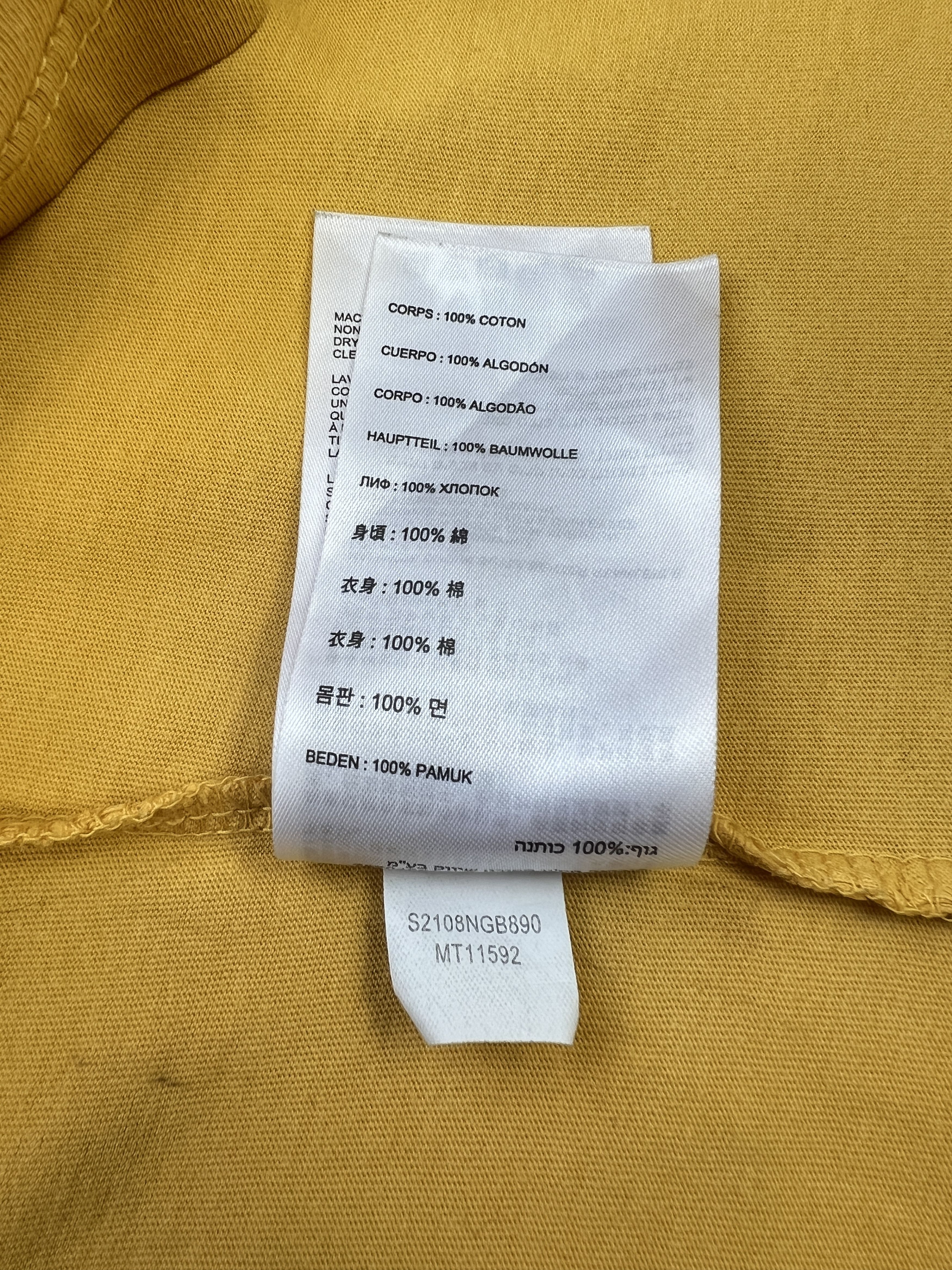 New Balance New Balance Yellow T-Shirt with Embroidered Logo L Size US L / EU 52-54 / 3 - 13 Thumbnail