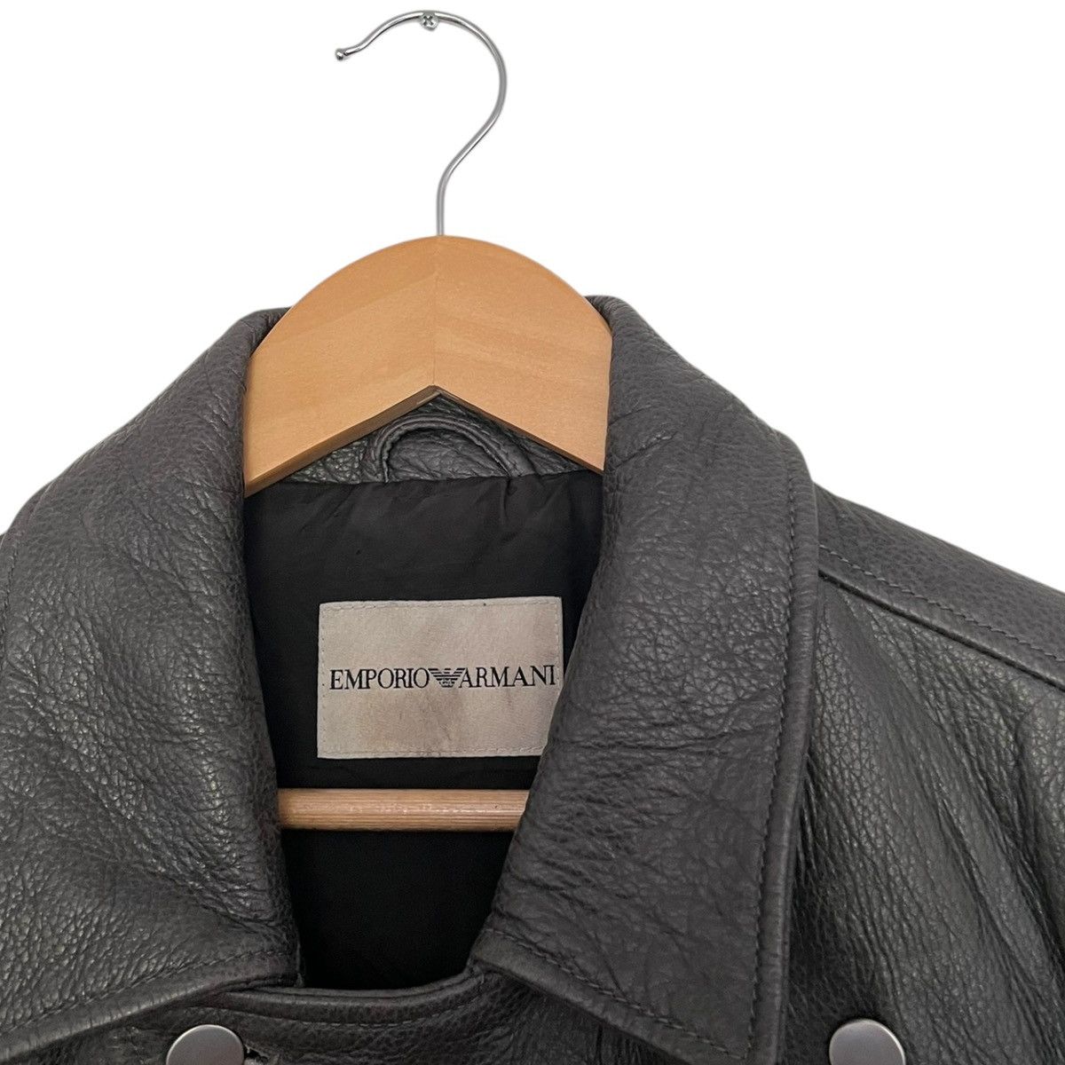 Emporio Armani Emporio Armani leather jacket Size US M / EU 48-50 / 2 - 2 Thumbnail