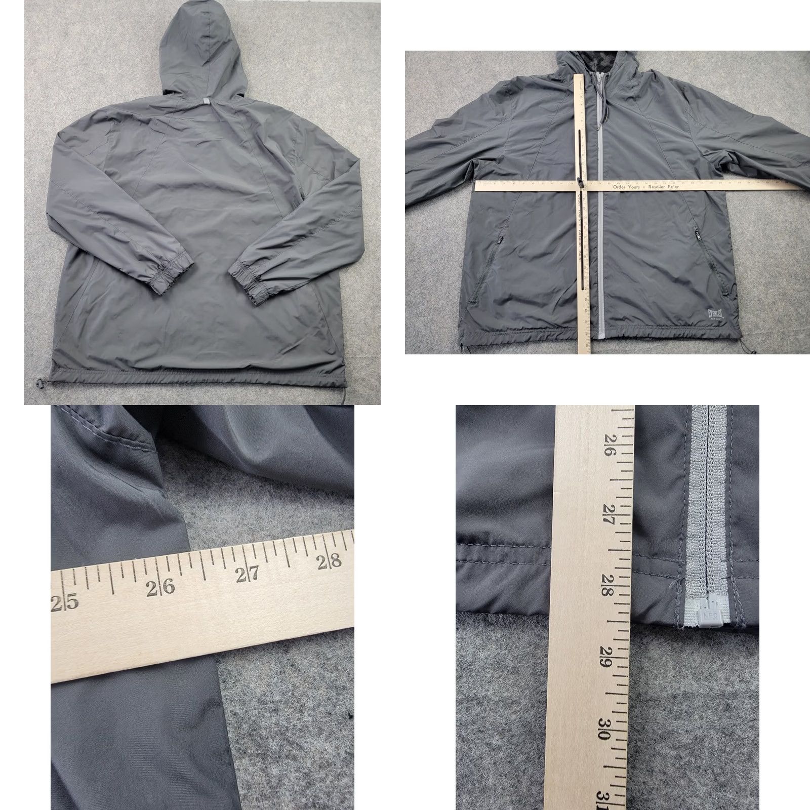 Everlast VINTAGE Everlast Jacket Mens 2XL Gray Full Zip Hooded Outdoor Active Size US XXL / EU 58 / 5 - 9 Thumbnail