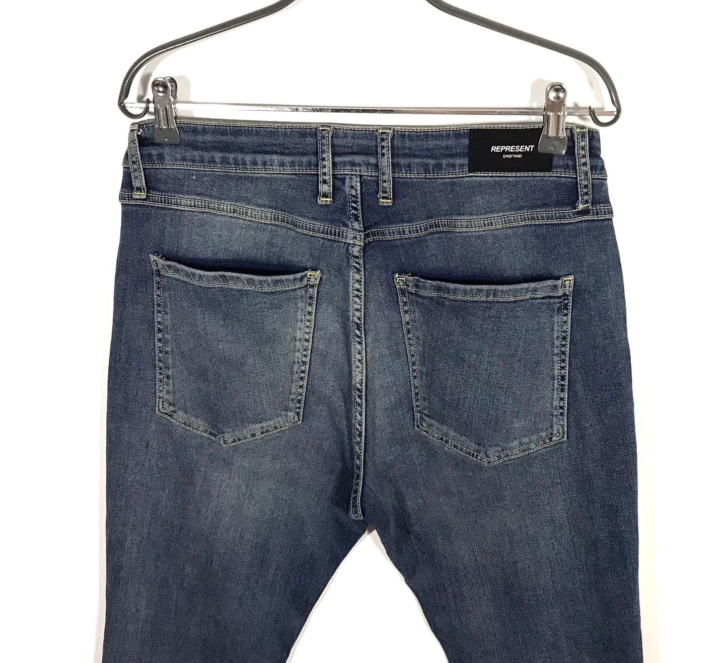 Represent Clo. Represent Jeans Repaired Denim Fadded Blue Size US 34 / EU 50 - 5 Thumbnail