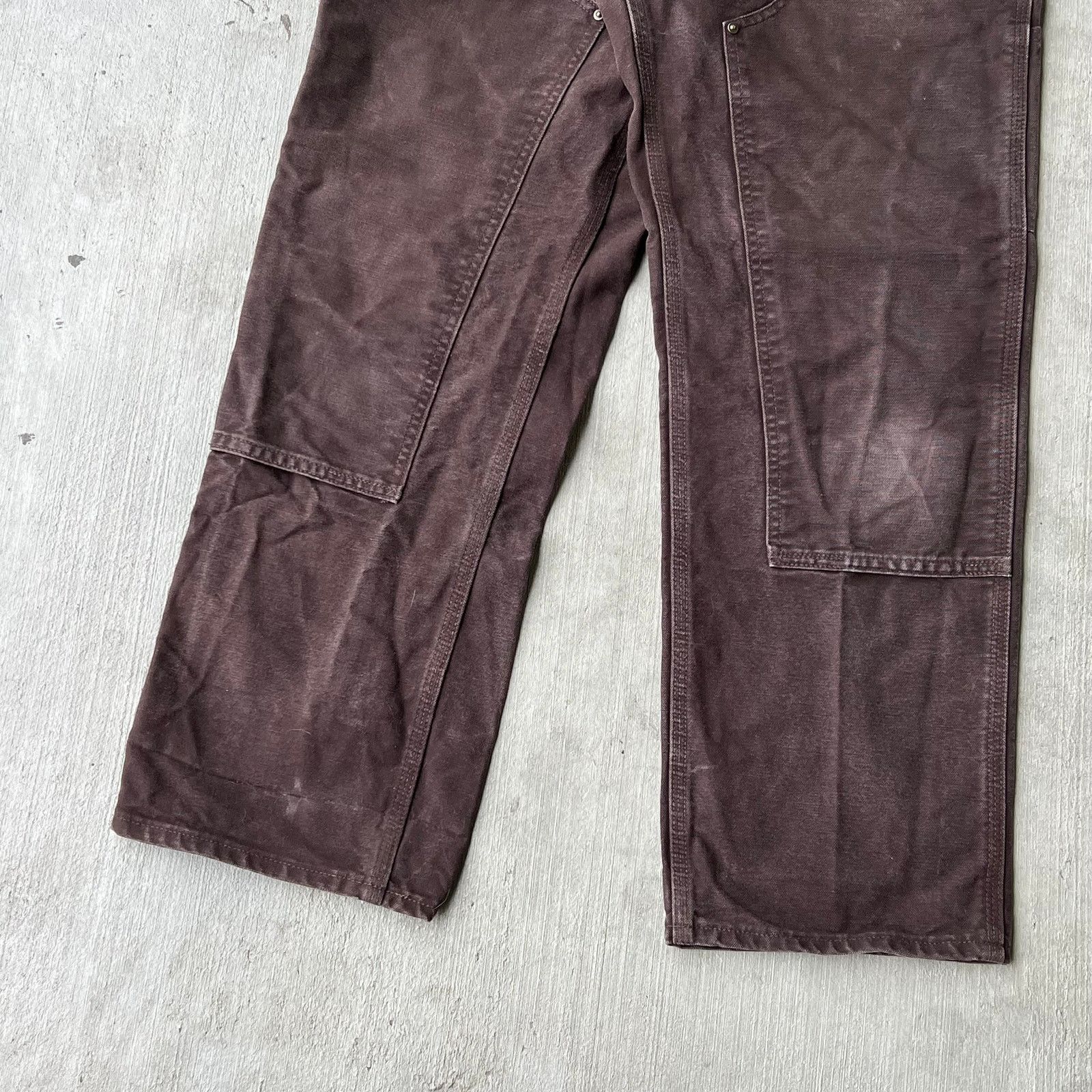Carhartt × Vintage Carhartt brown double knee work wear carpenter pants Size US 31 - 3 Thumbnail