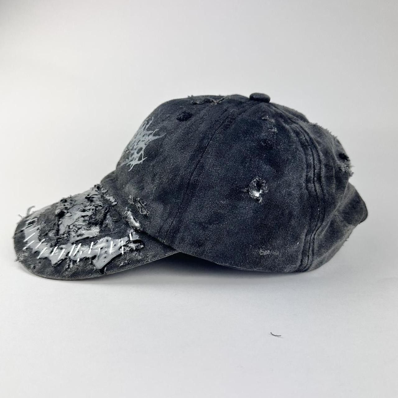 Other ASTROBOI* 'Stitched Up' Black Indie Resin Hat Size ONE SIZE - 5 Thumbnail