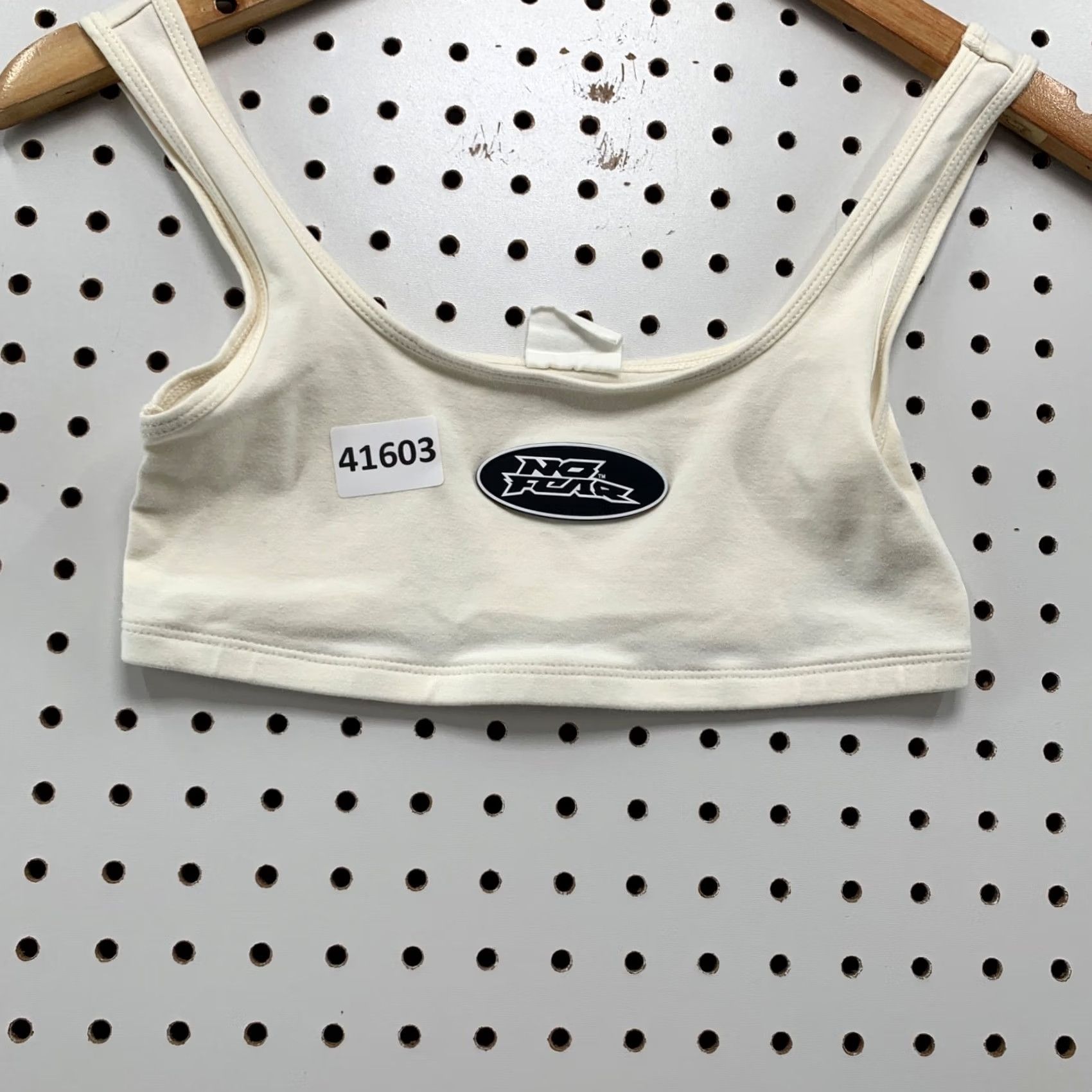 No Fear NO Fear Crop Tank Top Womens XS White Logo Y2K Tank XS Womens White No Fear Crop Tank Top Size XS / US 0-2 / IT 36-38 - 5 Thumbnail