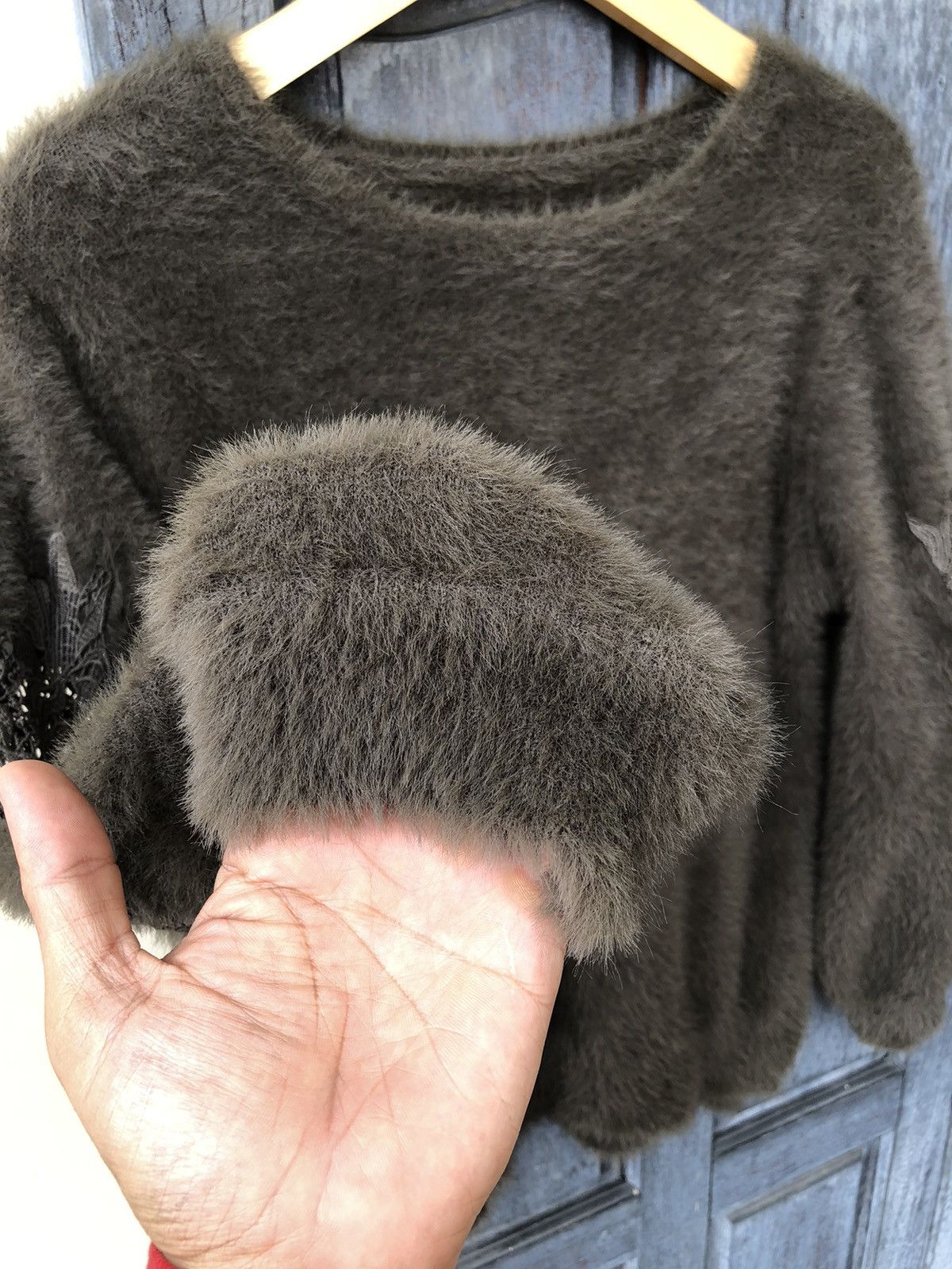 Japanese Brand Real Cube Japanese Brand Mohair Fur Embroidery Flowers Size M / US 6-8 / IT 42-44 - 8 Thumbnail