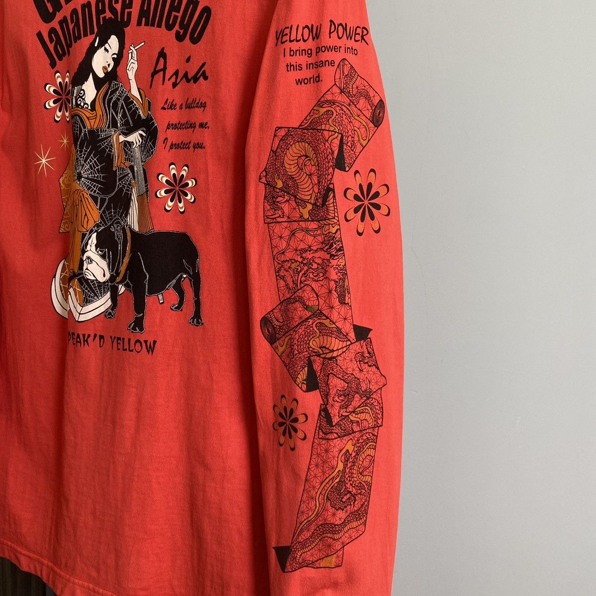 Tedman VINTAGE FADED Y2K PEAK’D YELLOW TEDMAN PORNSTAR ERD TSHIRT Size US L / EU 52-54 / 3 - 3 Thumbnail