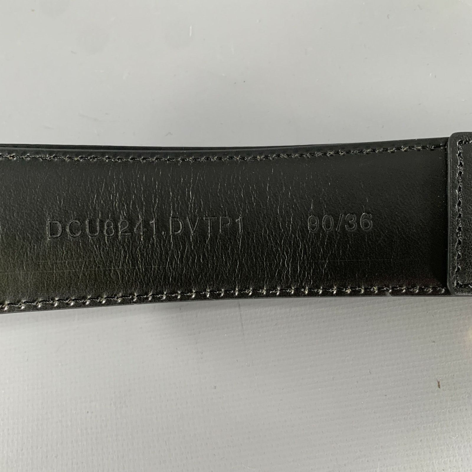 Versace VERSACE Size 36 Black Gold Greca Goddess Leather Belt Size 36 - 6 Thumbnail