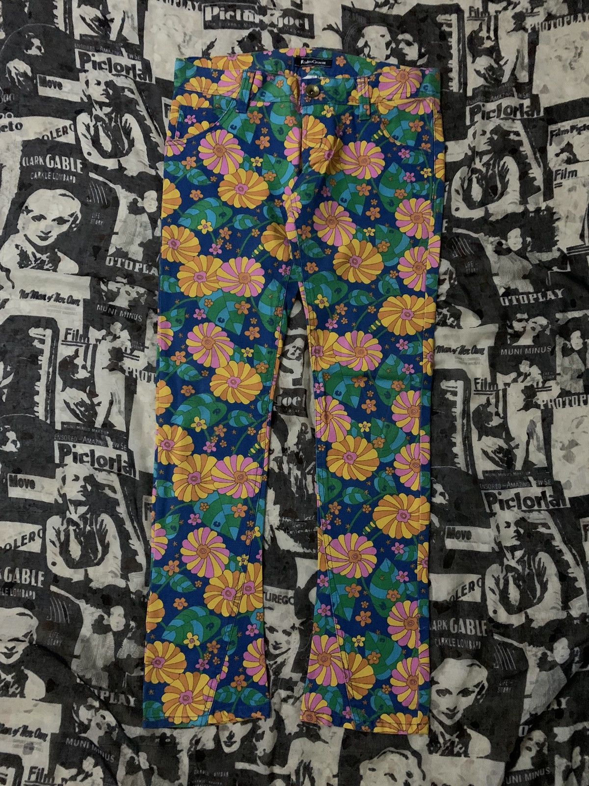 Hysteric Glamour 💥Japanese Brand Rodeo Crowns Lollipop Floral Pant Size 31" - 1 Thumbnail