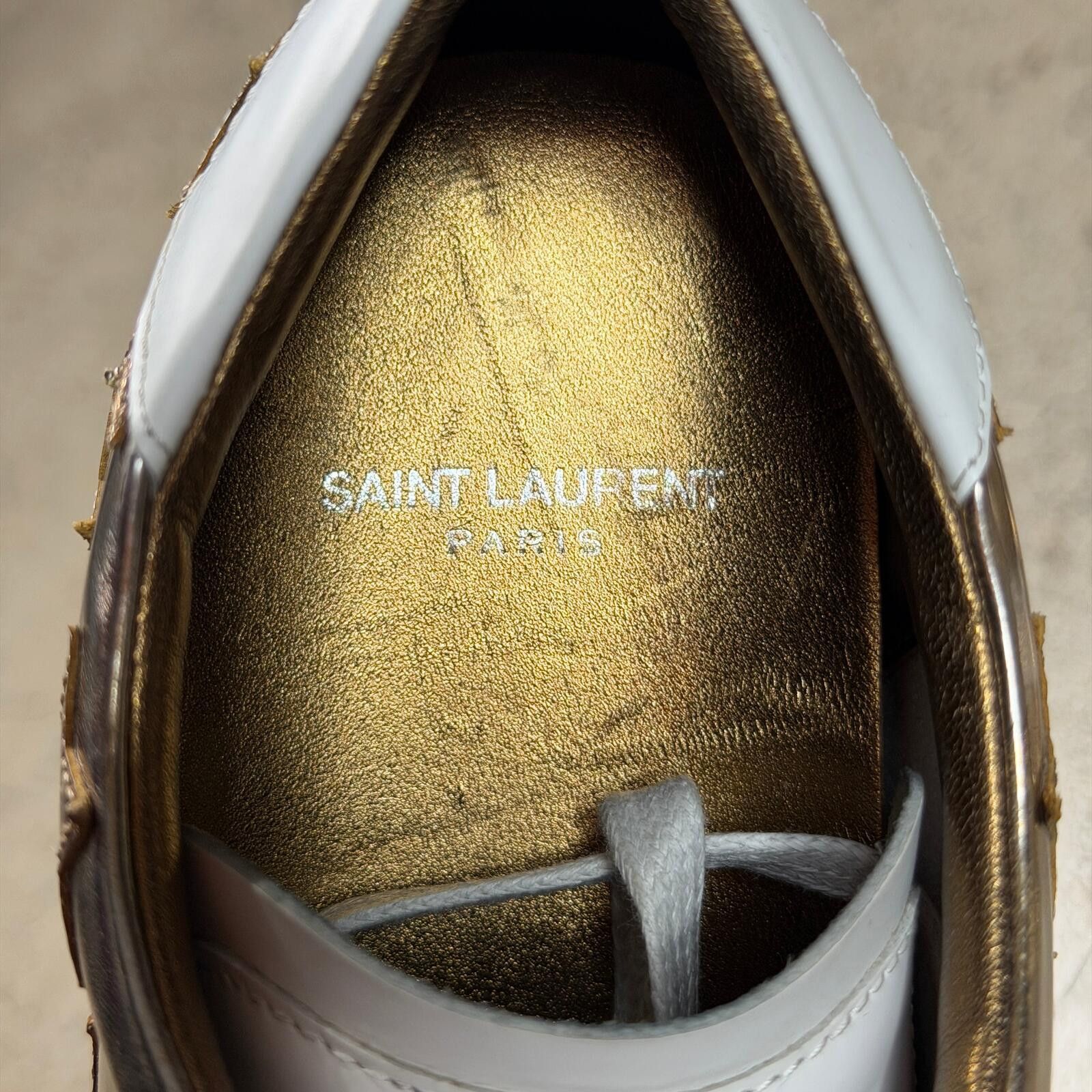 Saint Laurent Paris Saint Laurent Low-Top Court Sneakers Size US 7 / EU 40 - 6 Thumbnail