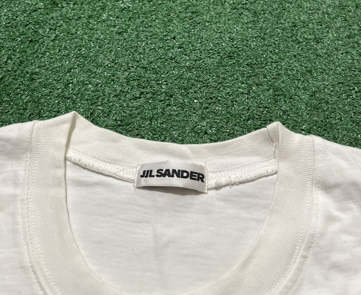 Jil Sander Jil Sander Logo Boxy Tee White Oversize Size US S / EU 44-46 / 1 - 4 Thumbnail