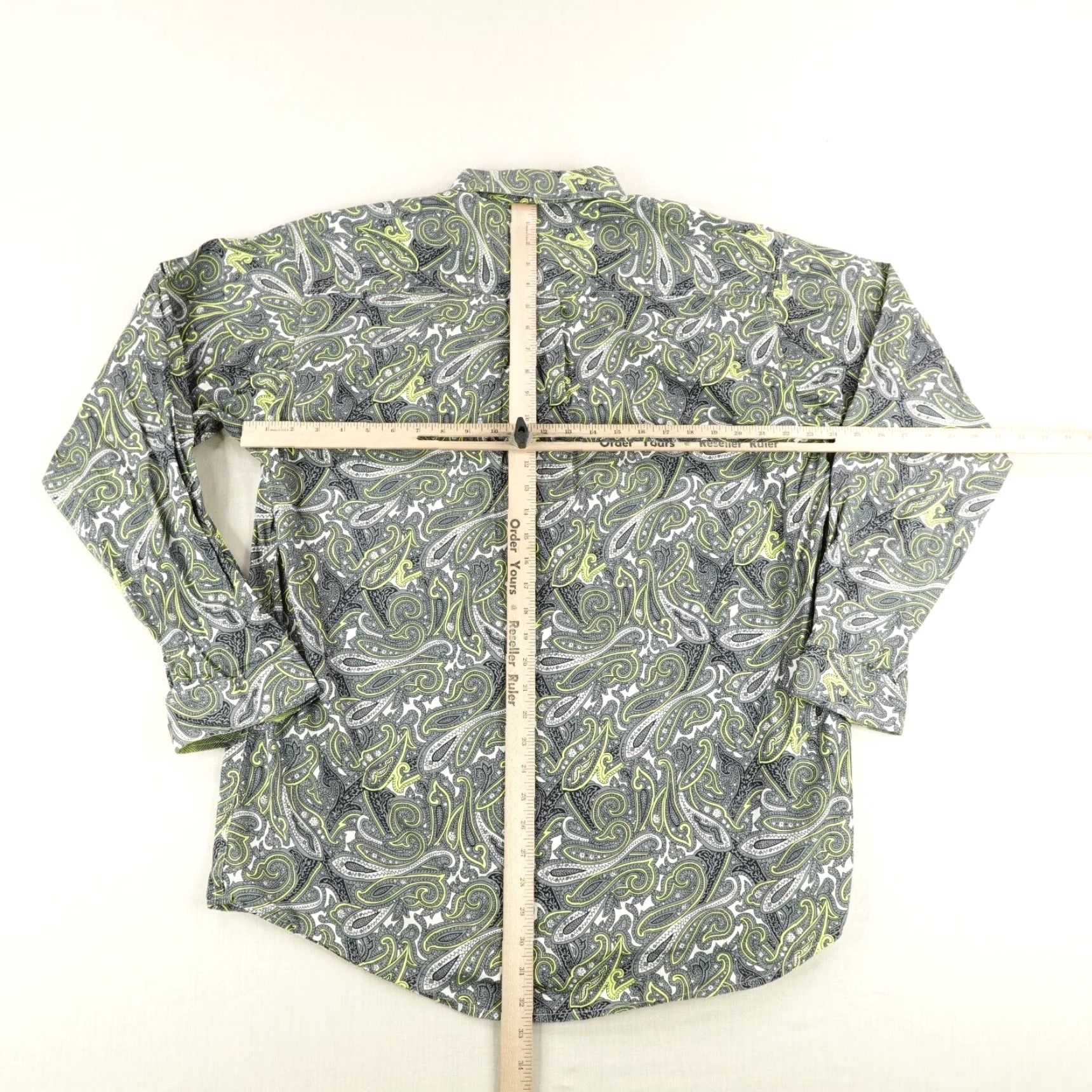 Vintage VINTAGE Cinch Shirt Mens Large Green Paisley Western Button-Up Rodeo Cowboy Size US L / EU 52-54 / 3 - 5 Thumbnail