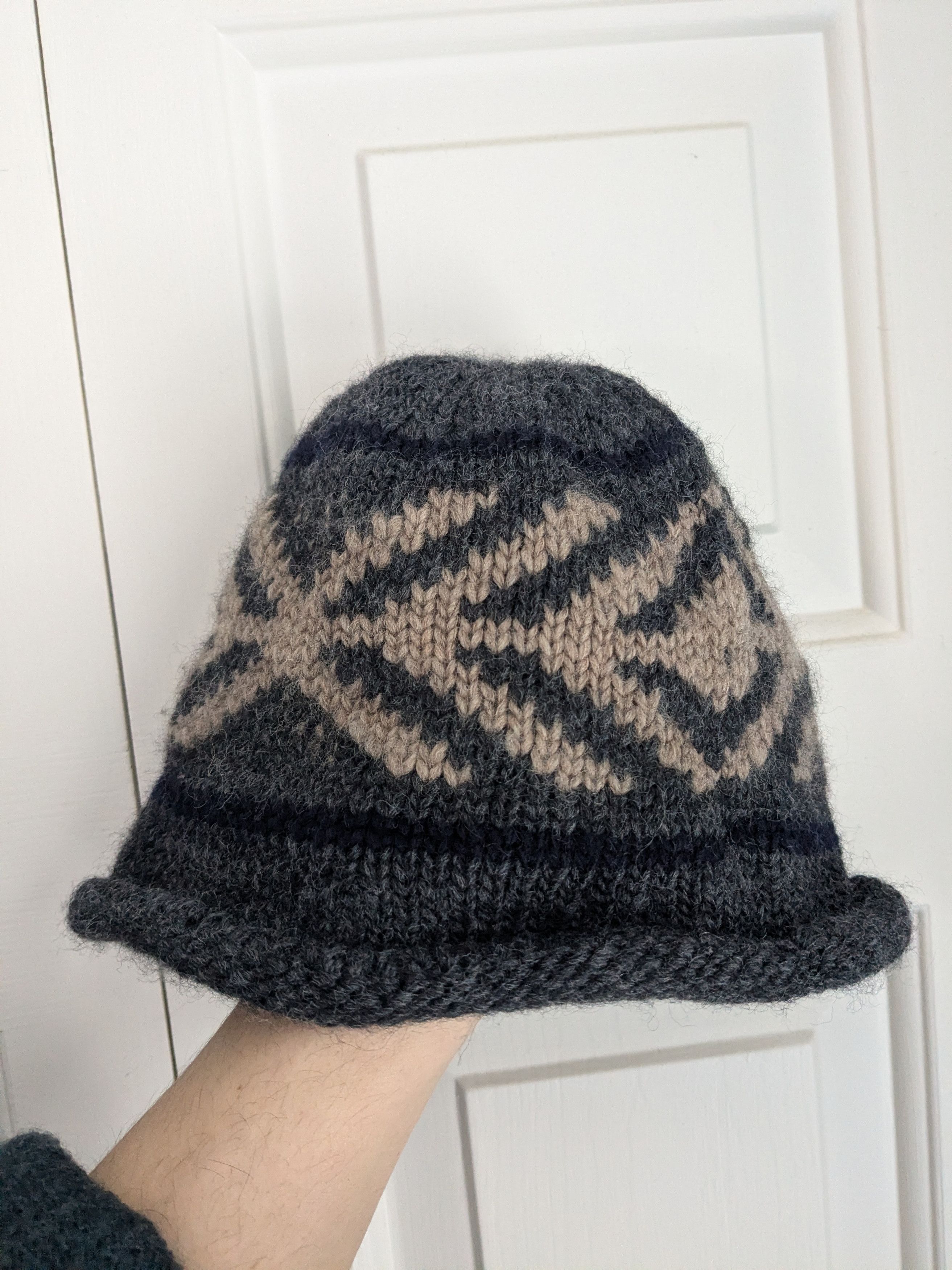 Cableami Wool Jacquard Watch Cap Size ONE SIZE - 2 Thumbnail
