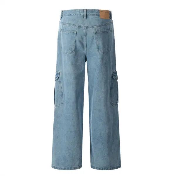 VIBE American high street loose distressed washed cargo jeans Size US 32 / EU 48 - 3 Thumbnail
