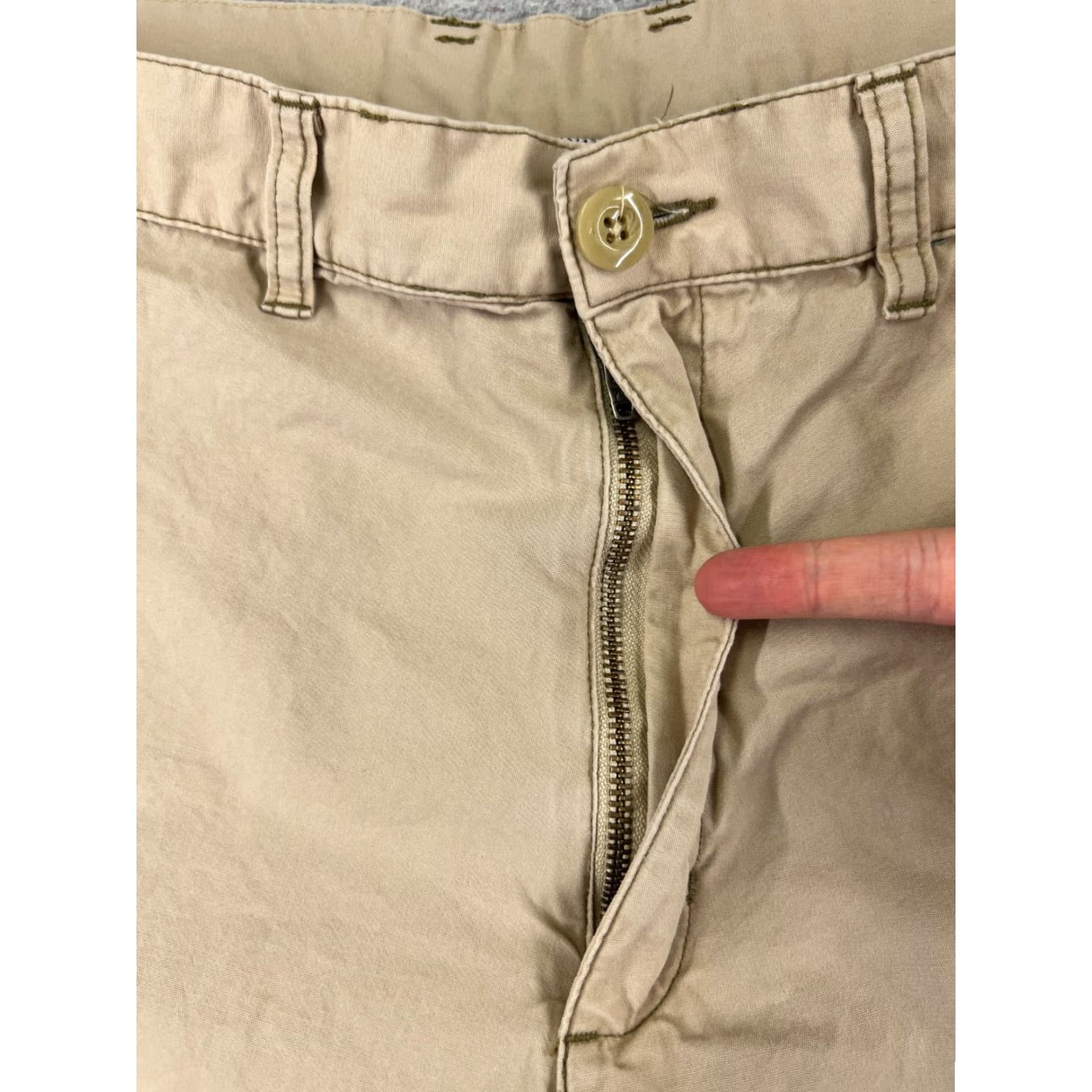 Patagonia Patagonia Shorts Mens 35 Beige Sol Patrol Shorts Nylon Blend Chino Zipper Pocket Size US 35 - 6 Thumbnail