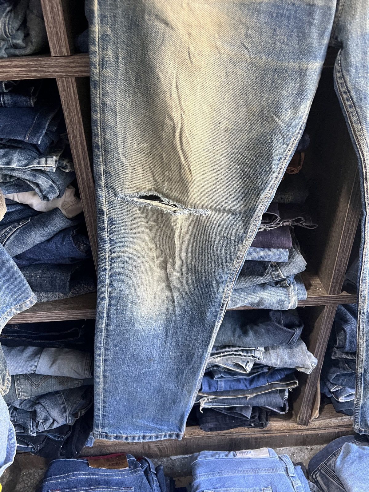Quiksilver 🔥Rare Quiksilver Distressed Denim Size US 35 - 9 Thumbnail