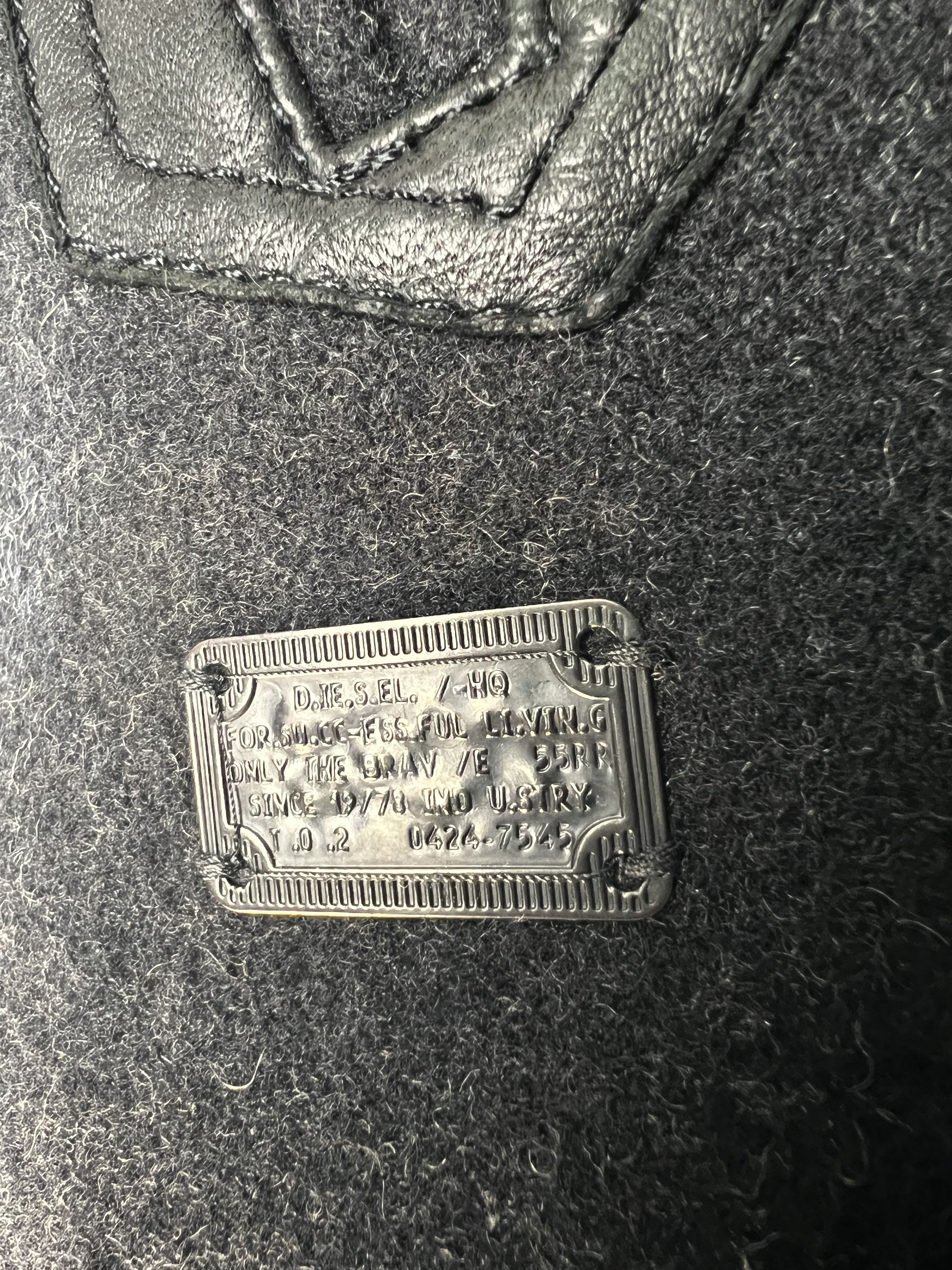 Diesel Diesel Mens Black Double Breasted Wool Pea Coat Size L Size US L / EU 52-54 / 3 - 6 Thumbnail