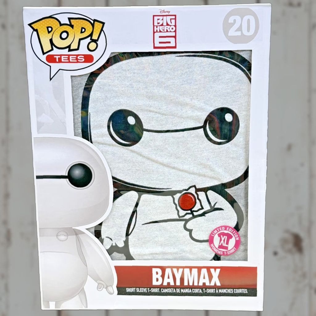 Disney Disney Baymax Big Hero 6 Shirt Womens XL Gray Funko Pop Tee Limited Edition Size XL / US 12-14 / IT 48-50 - 1 Thumbnail
