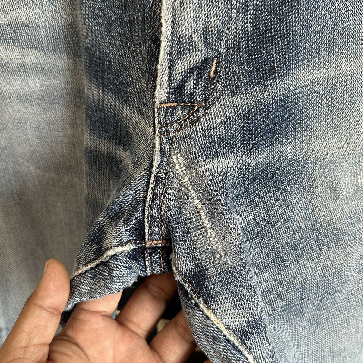 Edwin Vintage Function Edwin EZ502 Washed Blue Distressed Denim Size US 32 / EU 48 - 6 Thumbnail