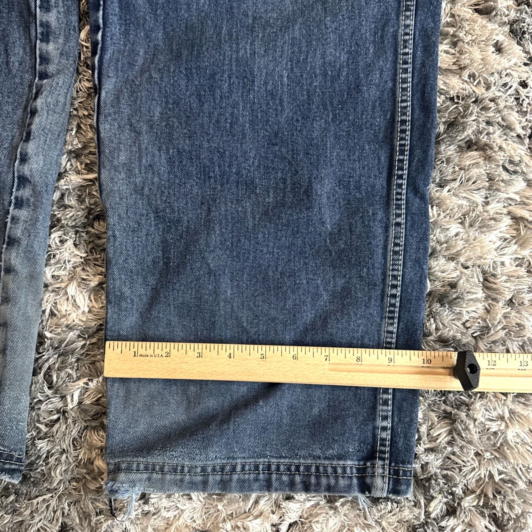Denime Vintage Down & Dirty Jeans Men’s Size 40x32 Blue Denim Embroidered 90’s RARE HTF Size US 40 / EU 56 - 5 Thumbnail