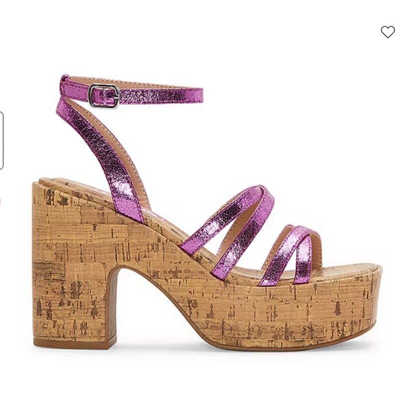 Other Pop Womens Kallie Heeled Sandals Pink Fuschia Multicolor Size US 8 / IT 38 - 15 Thumbnail