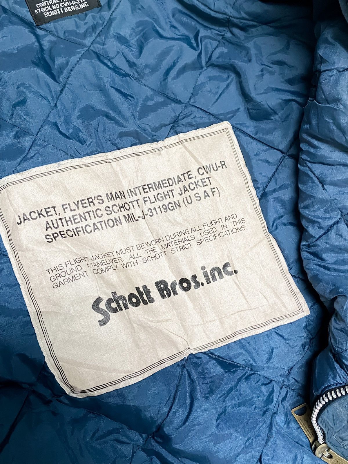 Schott × Vintage RARE‼️SCHOTT FLYER'S MAN CWU-R BOMBER JACKET Size US M / EU 48-50 / 2 - 8 Thumbnail