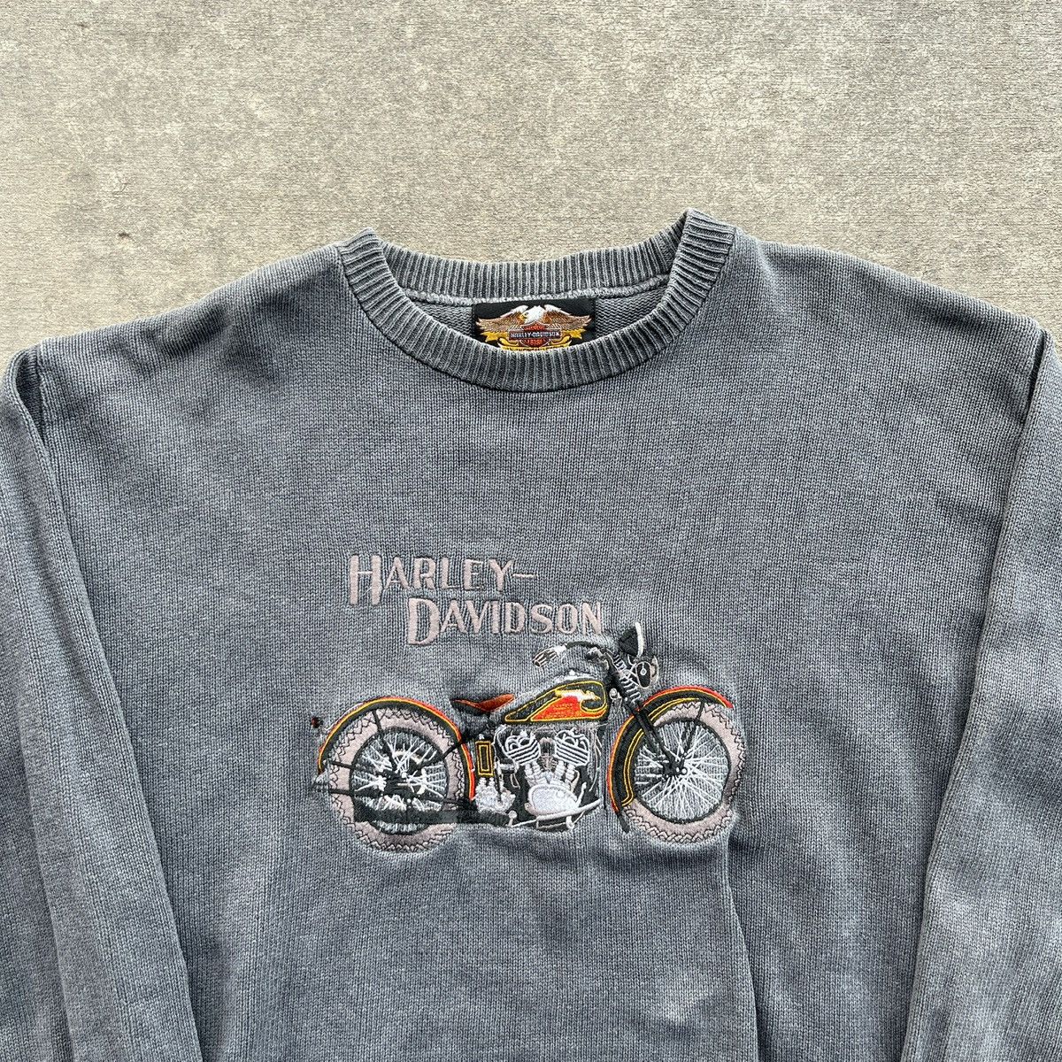 Harley Davidson 1990s Harley Davidson Embroidered Sweater Size US M / EU 48-50 / 2 - 2 Thumbnail
