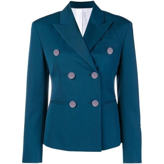 Calvin Klein CALVIN KLEIN Women Suit Jackets W093 83WWJA73 475 BLUE Size XS / US 0-2 / IT 36-38 - 1 Thumbnail