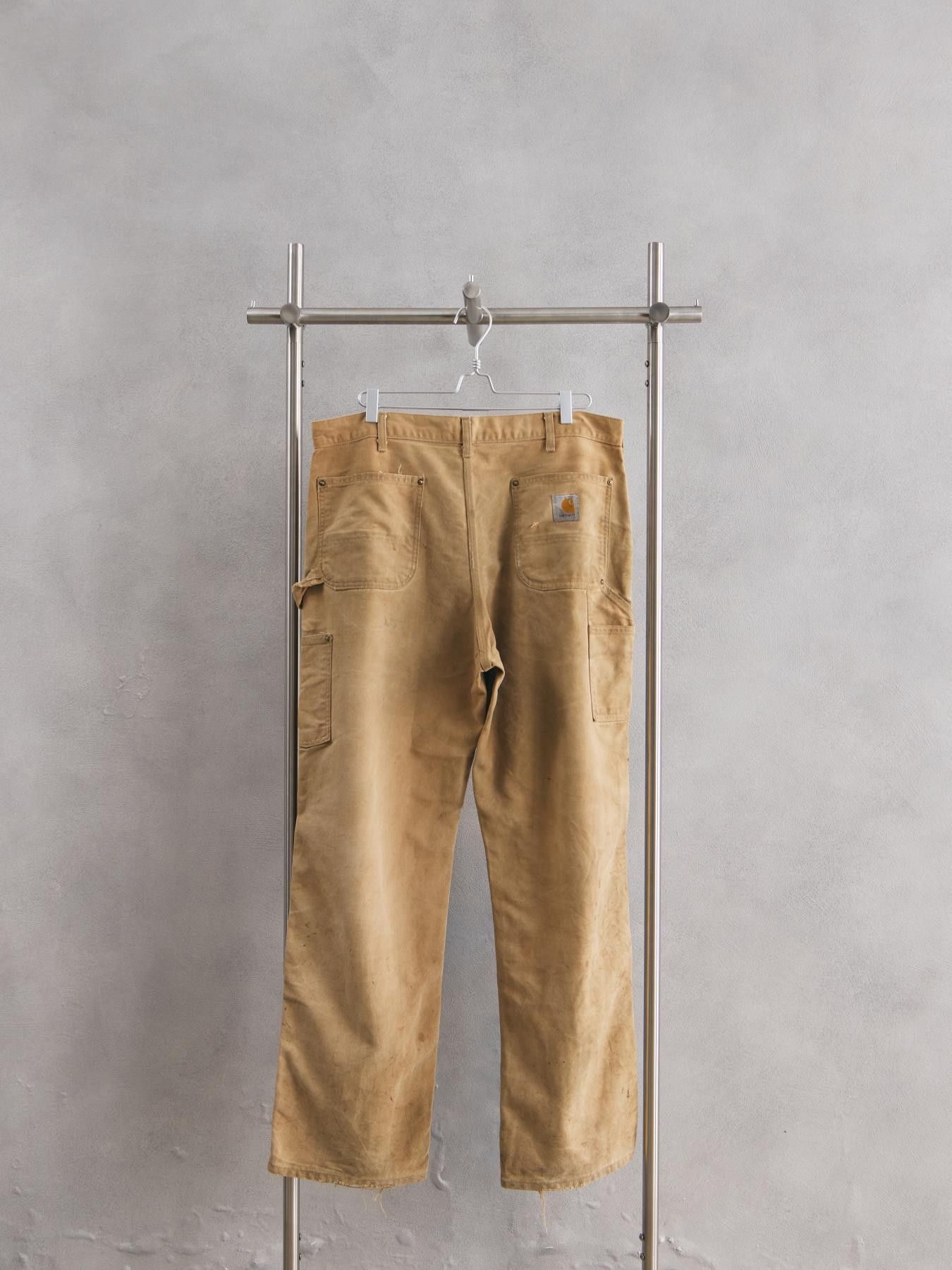 Carhartt Heavy Used Carhartt Double Knee Pant - khaki Size US 35 - 2 Thumbnail