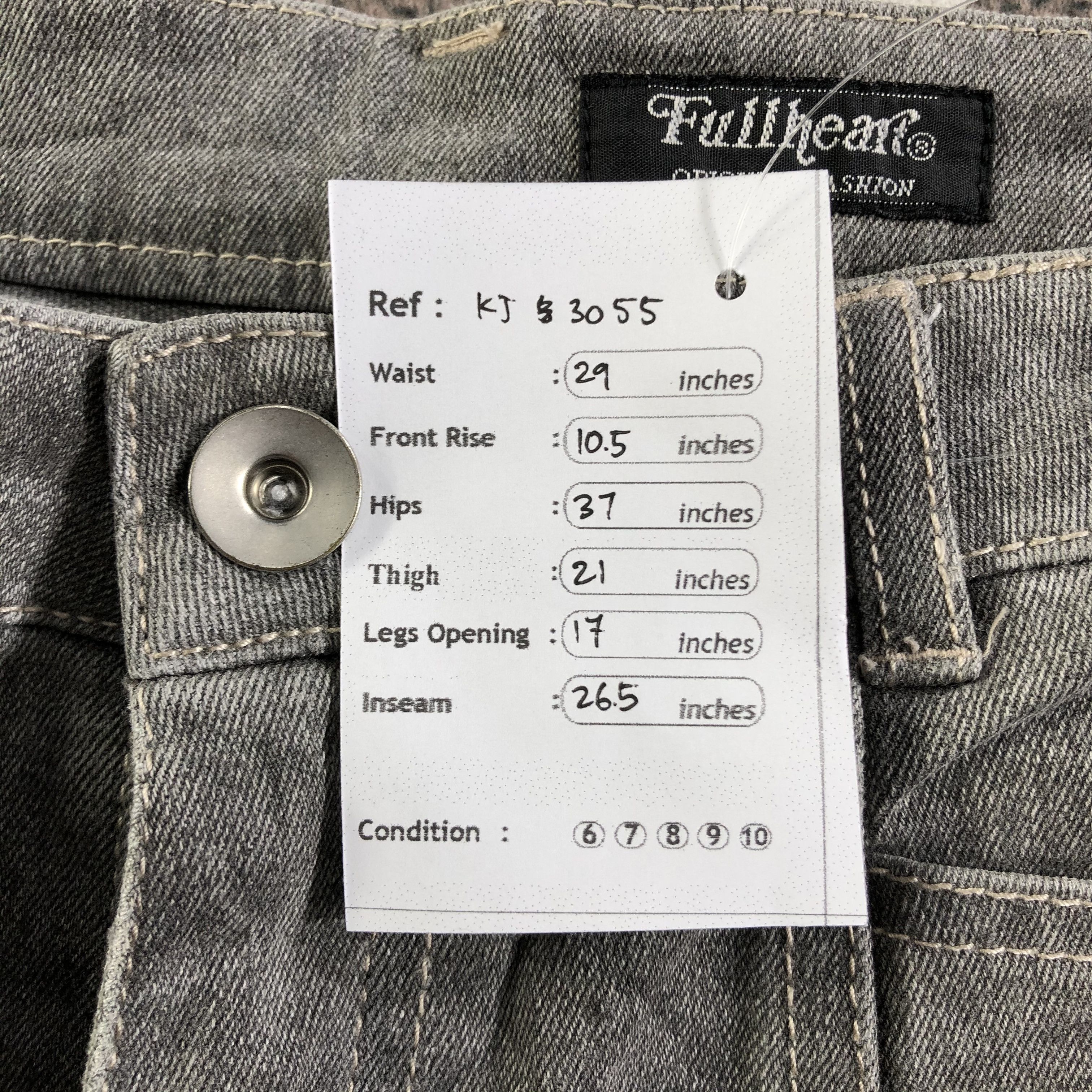 Japanese Brand Vintage Japanese Fullheart Jeans Faded Gray Denim KJ3055 Size US 28 / EU 44 - 8 Thumbnail
